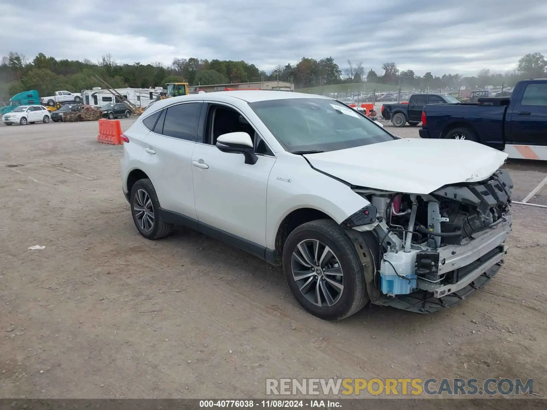 1 Photograph of a damaged car JTEAAAAH2MJ029894 TOYOTA VENZA 2021