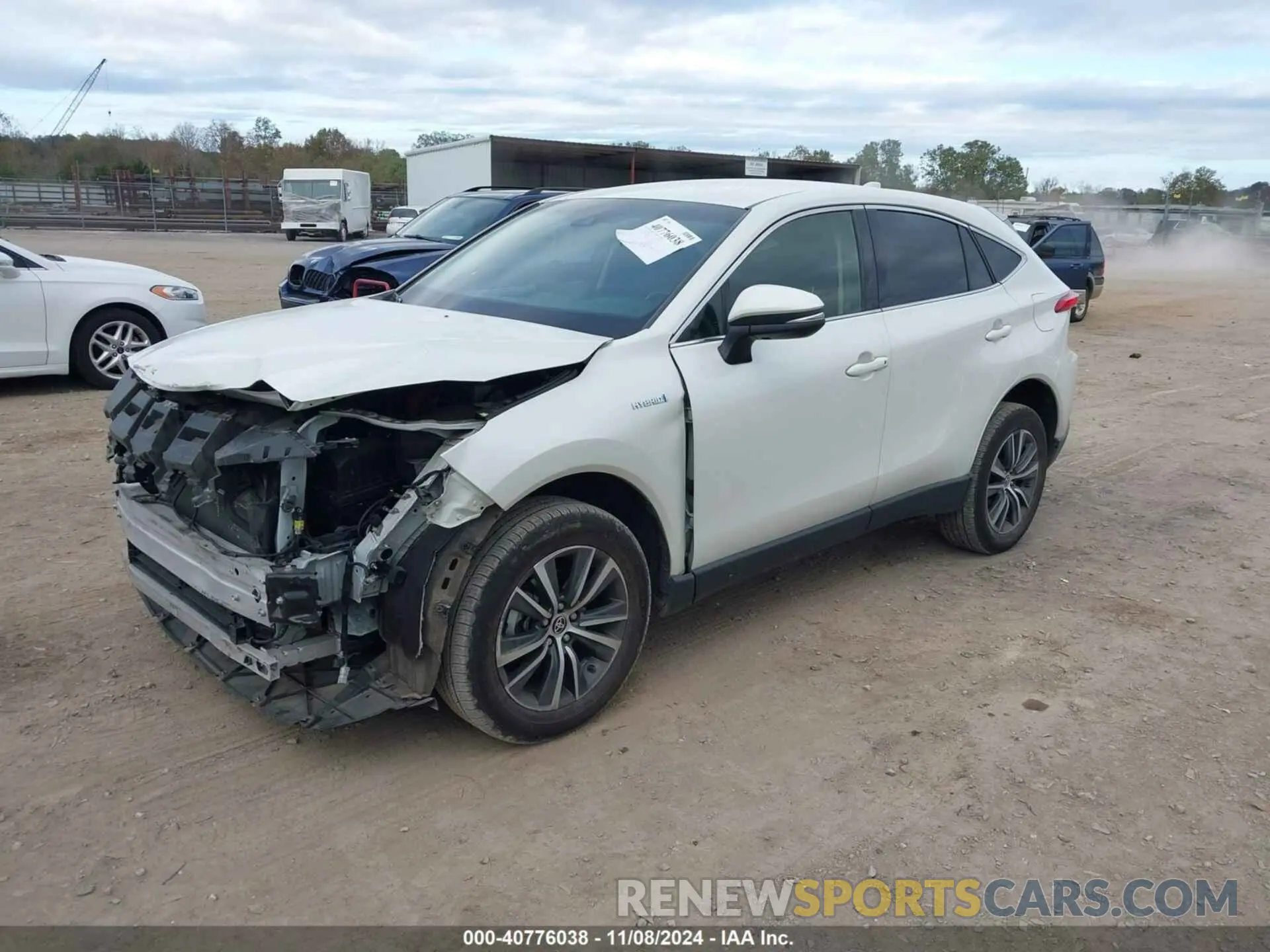 2 Photograph of a damaged car JTEAAAAH2MJ029894 TOYOTA VENZA 2021