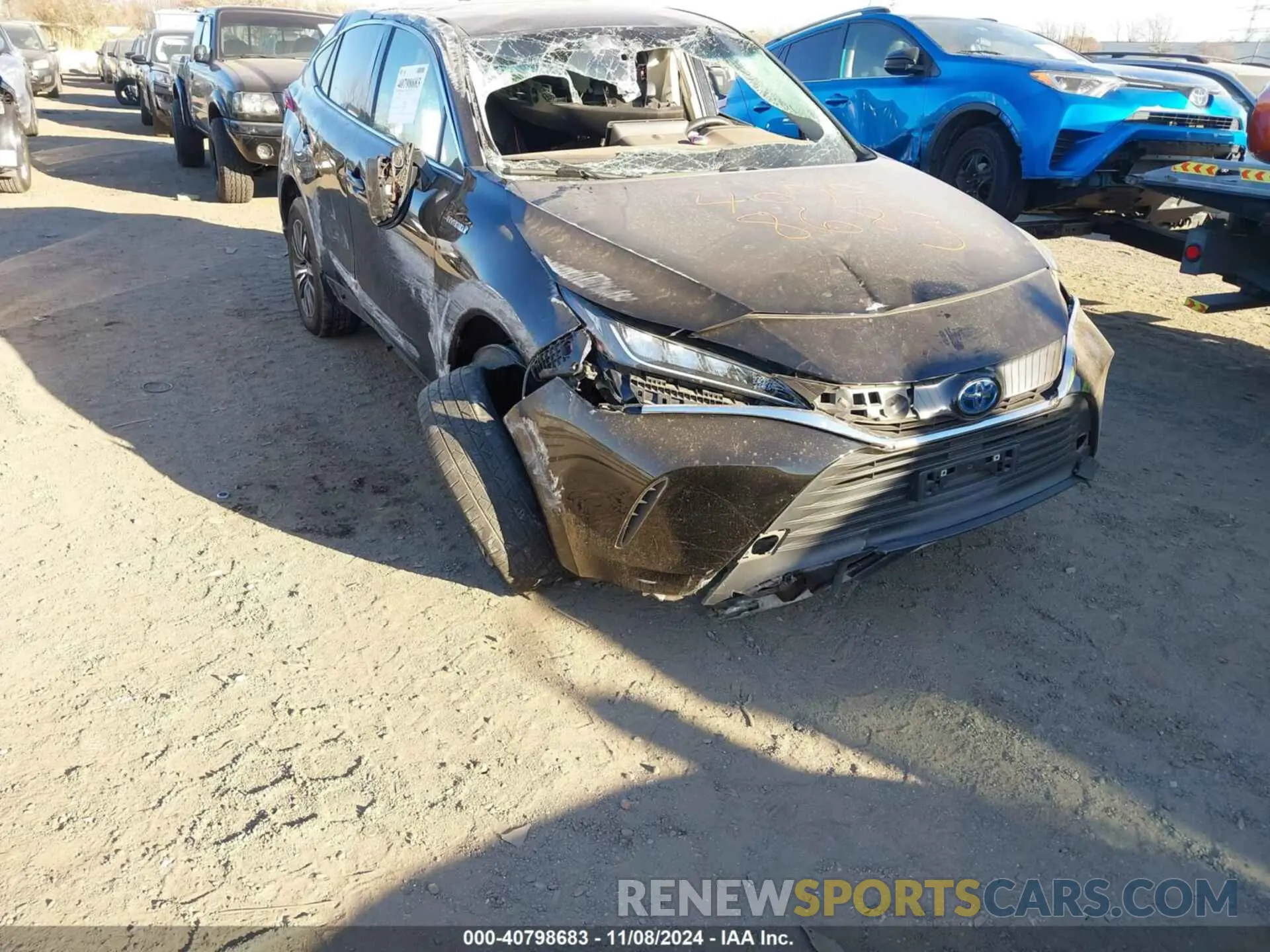 1 Photograph of a damaged car JTEAAAAH2MJ070929 TOYOTA VENZA 2021