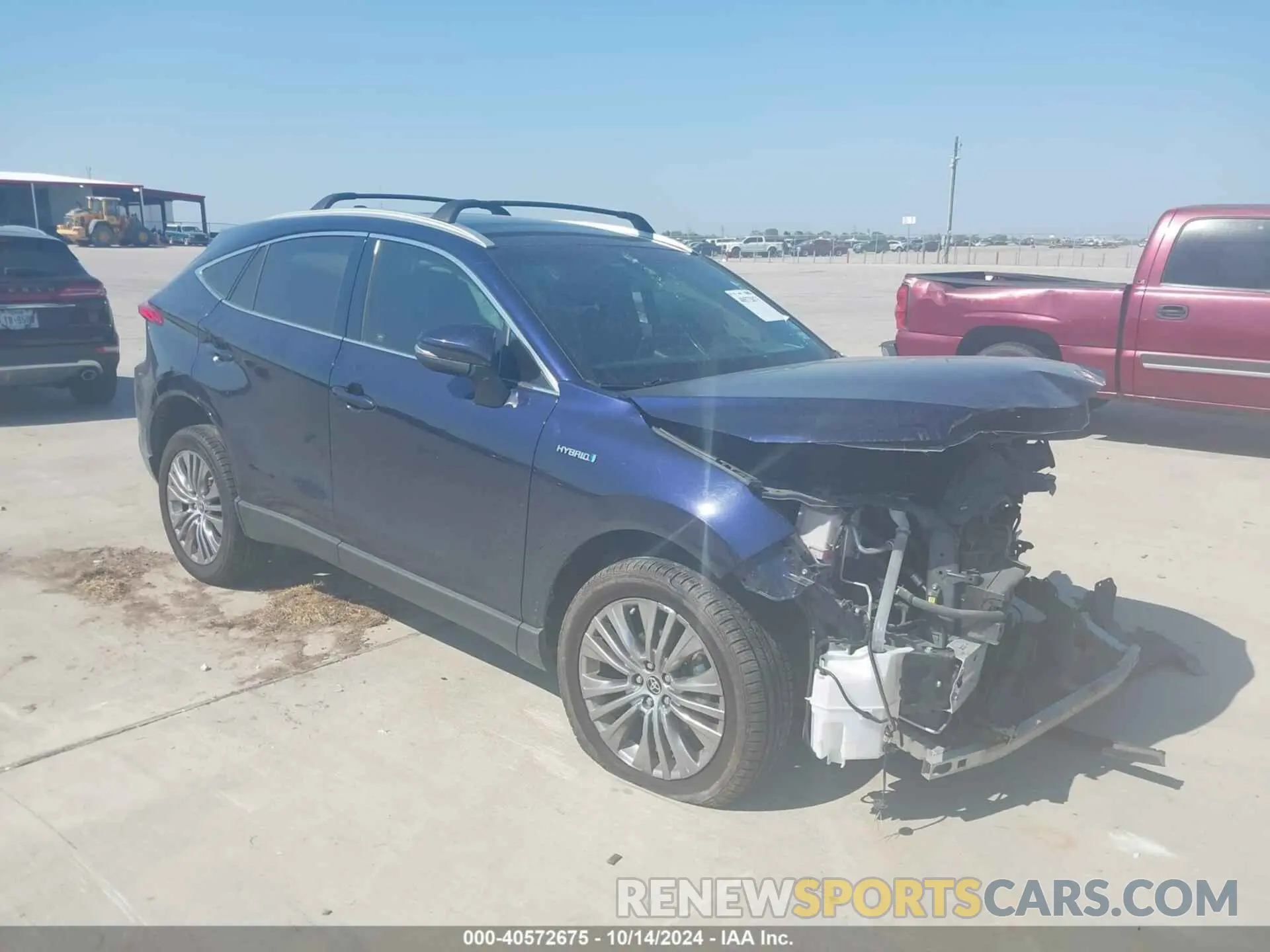 1 Photograph of a damaged car JTEAAAAH2MJ075001 TOYOTA VENZA 2021
