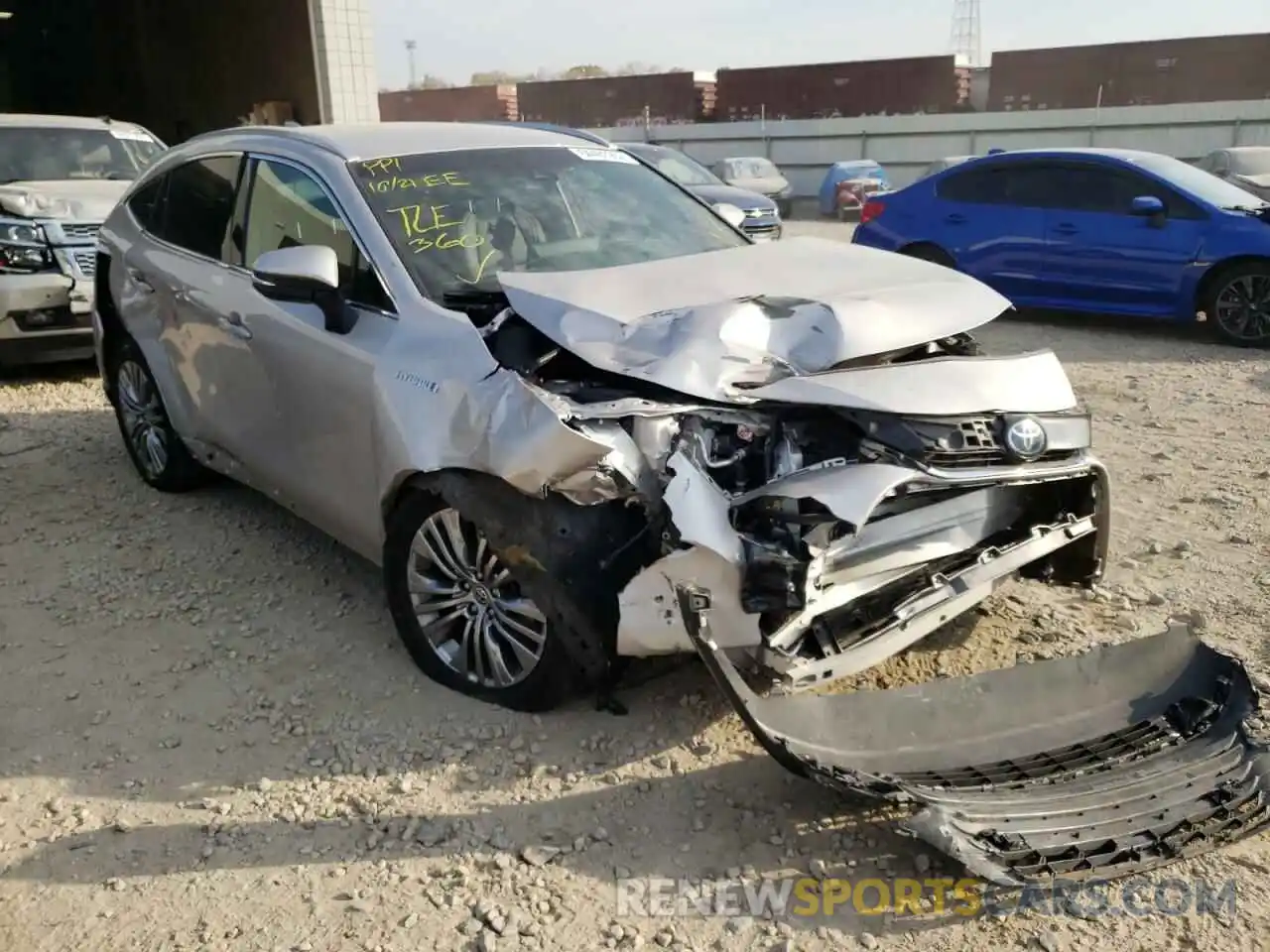 1 Photograph of a damaged car JTEAAAAH2MJ084331 TOYOTA VENZA 2021