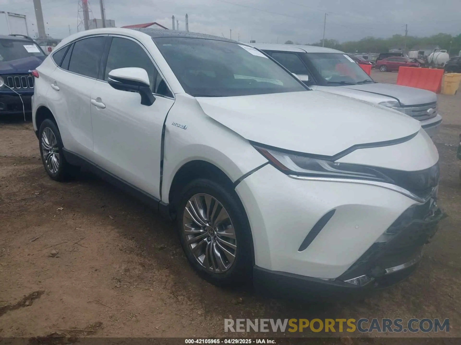 1 Photograph of a damaged car JTEAAAAH2MJ084510 TOYOTA VENZA 2021