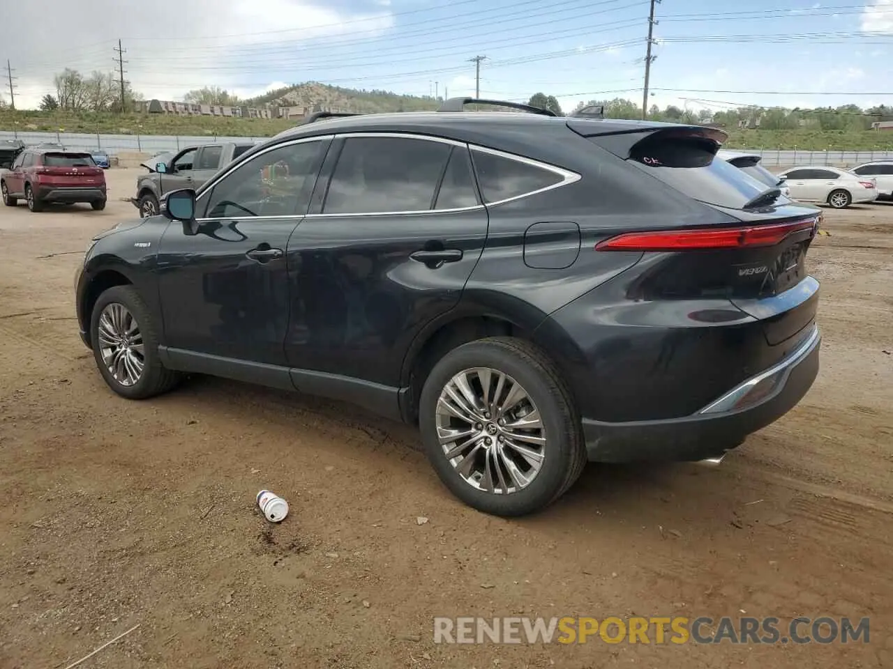 2 Photograph of a damaged car JTEAAAAH3MJ019312 TOYOTA VENZA 2021