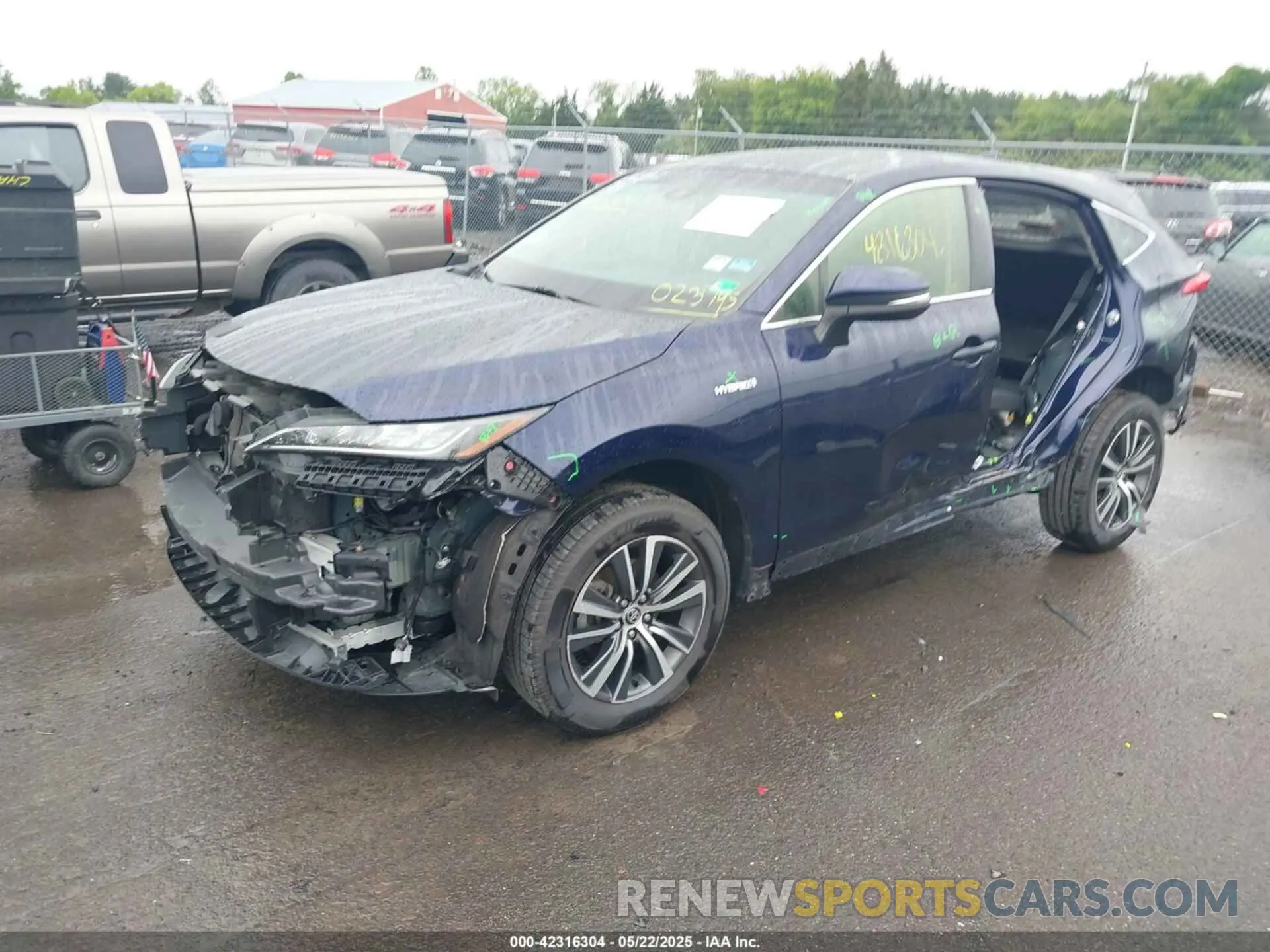 2 Photograph of a damaged car JTEAAAAH3MJ023795 TOYOTA VENZA 2021