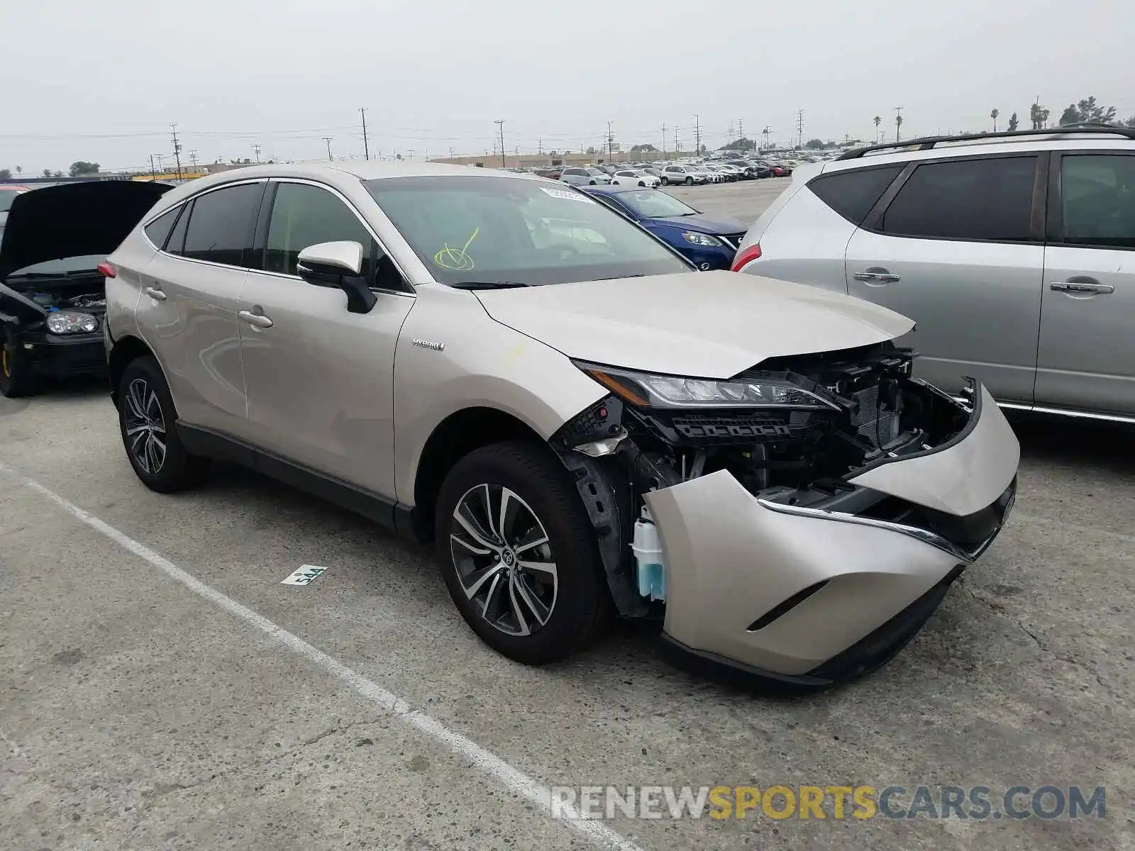 1 Photograph of a damaged car JTEAAAAH3MJ061267 TOYOTA VENZA 2021