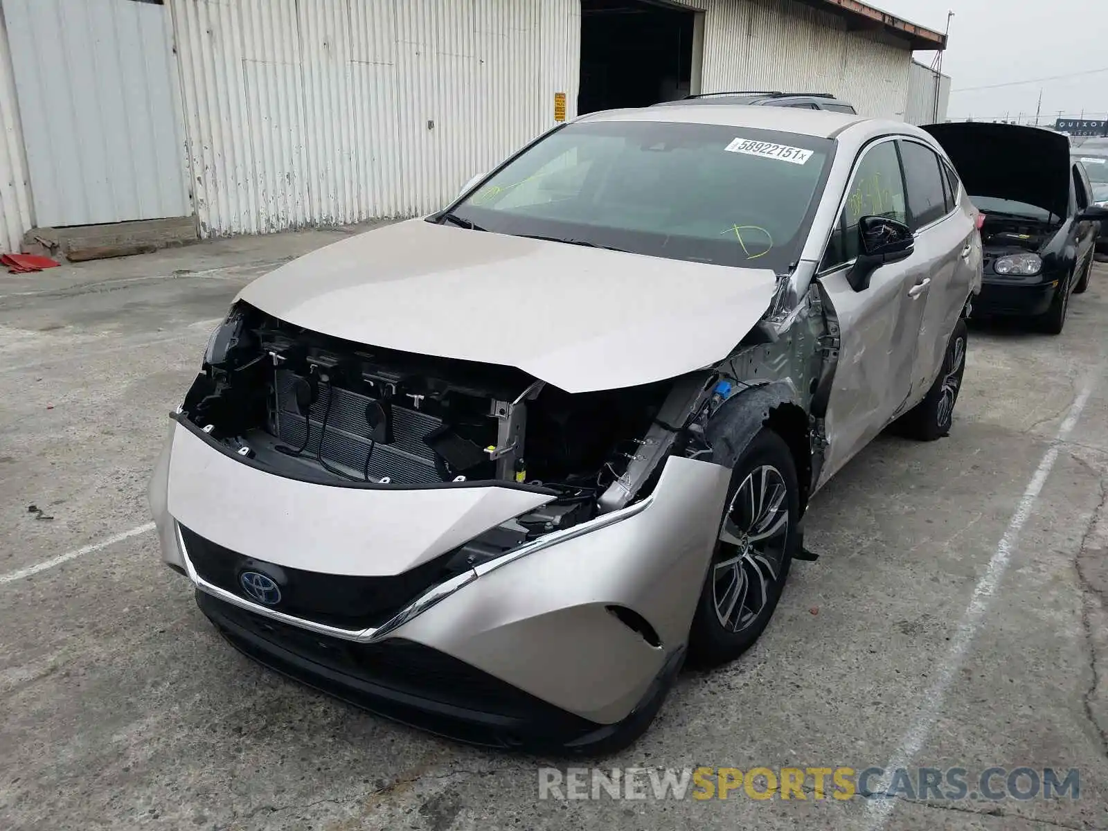 2 Photograph of a damaged car JTEAAAAH3MJ061267 TOYOTA VENZA 2021