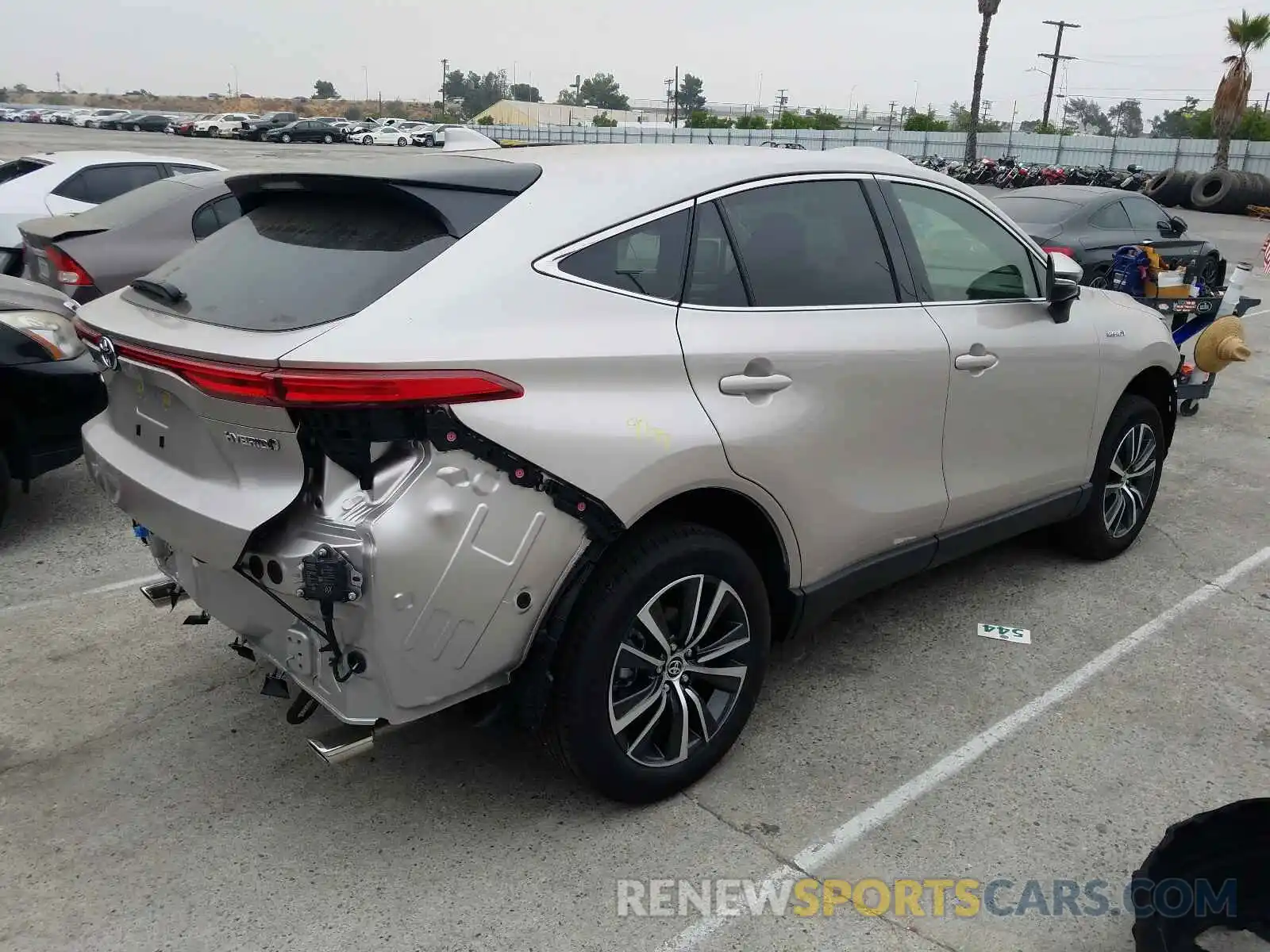 4 Photograph of a damaged car JTEAAAAH3MJ061267 TOYOTA VENZA 2021