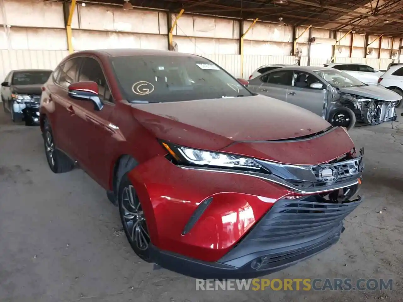 1 Photograph of a damaged car JTEAAAAH3MJ062645 TOYOTA VENZA 2021