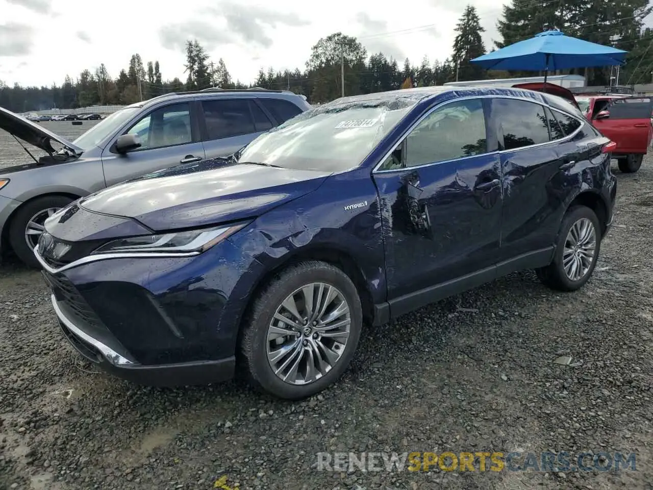 1 Photograph of a damaged car JTEAAAAH3MJ063729 TOYOTA VENZA 2021
