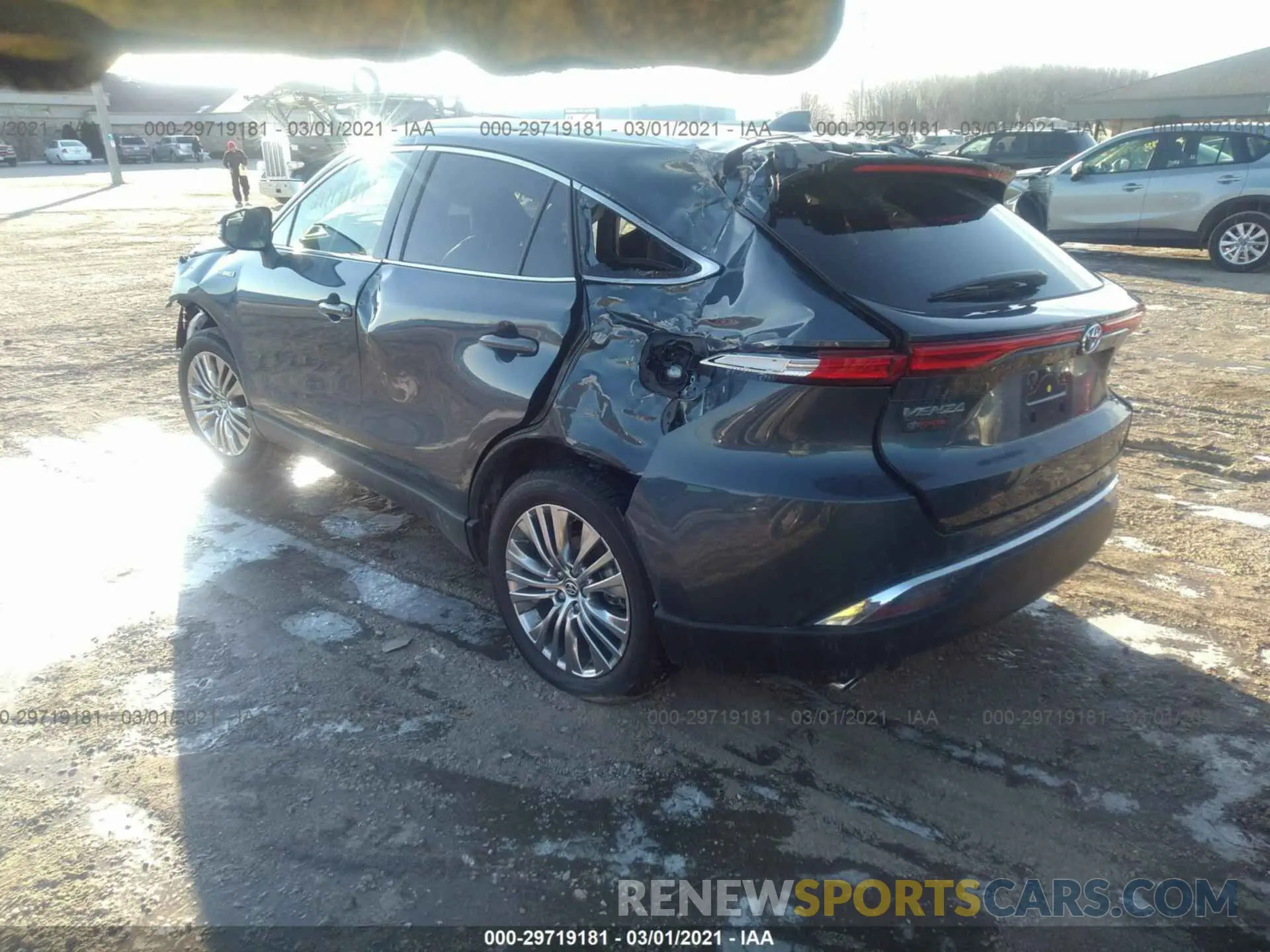 3 Photograph of a damaged car JTEAAAAH4MJ014605 TOYOTA VENZA 2021