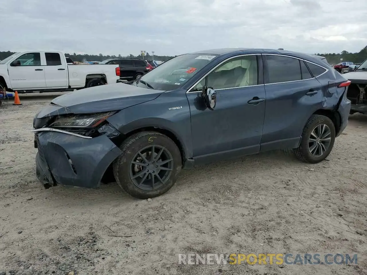 1 Photograph of a damaged car JTEAAAAH4MJ018881 TOYOTA VENZA 2021