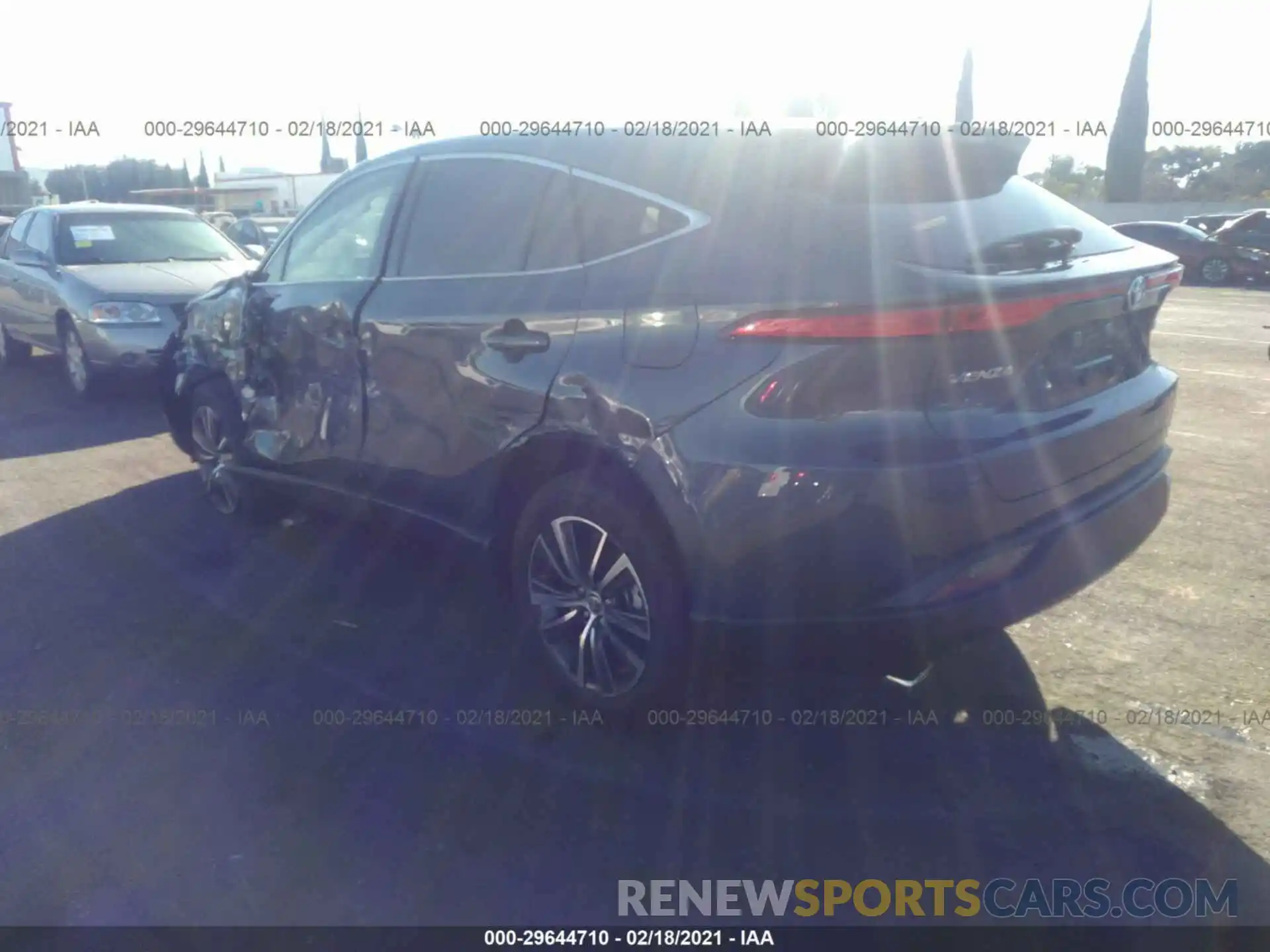 3 Photograph of a damaged car JTEAAAAH4MJ021599 TOYOTA VENZA 2021