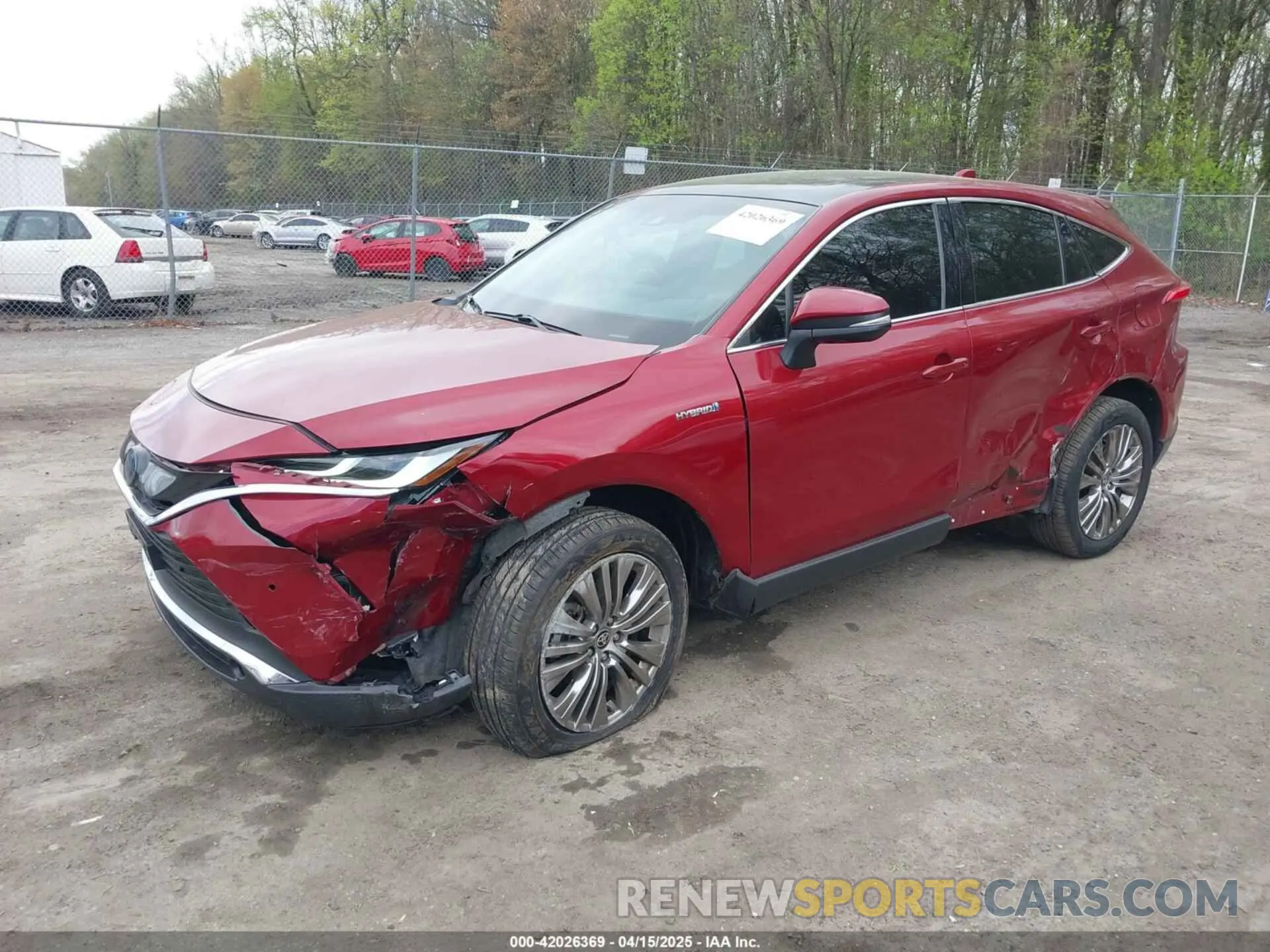 2 Photograph of a damaged car JTEAAAAH4MJ036832 TOYOTA VENZA 2021