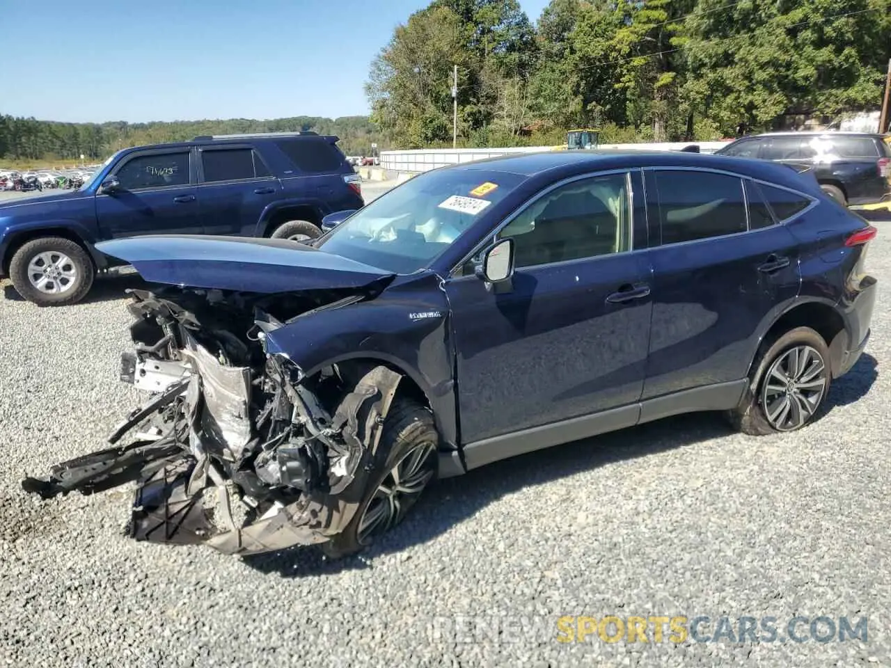 1 Photograph of a damaged car JTEAAAAH4MJ044879 TOYOTA VENZA 2021