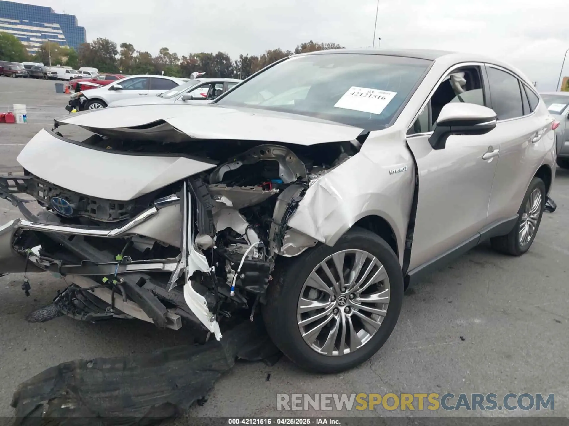 2 Photograph of a damaged car JTEAAAAH4MJ045675 TOYOTA VENZA 2021