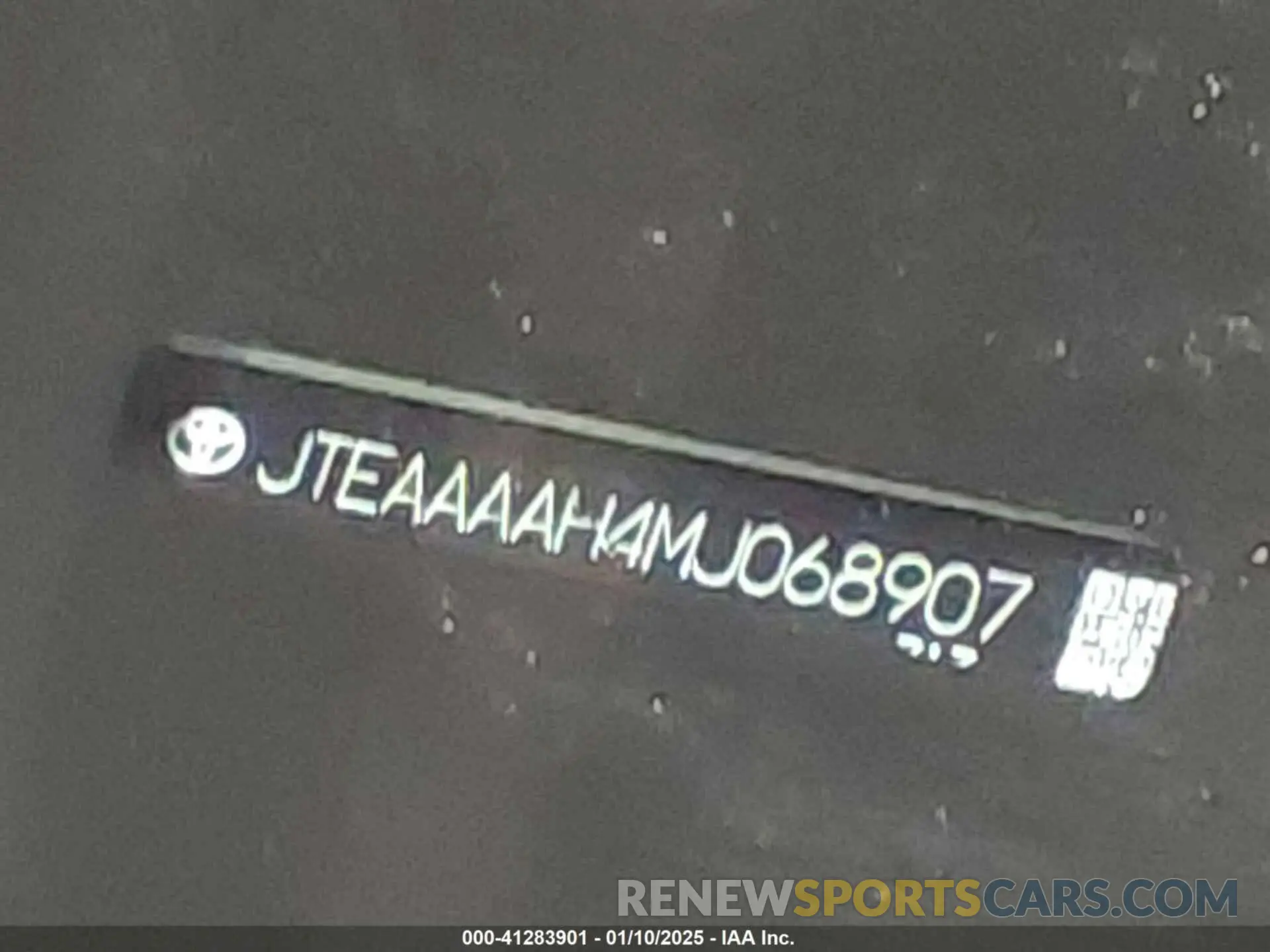 9 Photograph of a damaged car JTEAAAAH4MJ068907 TOYOTA VENZA 2021