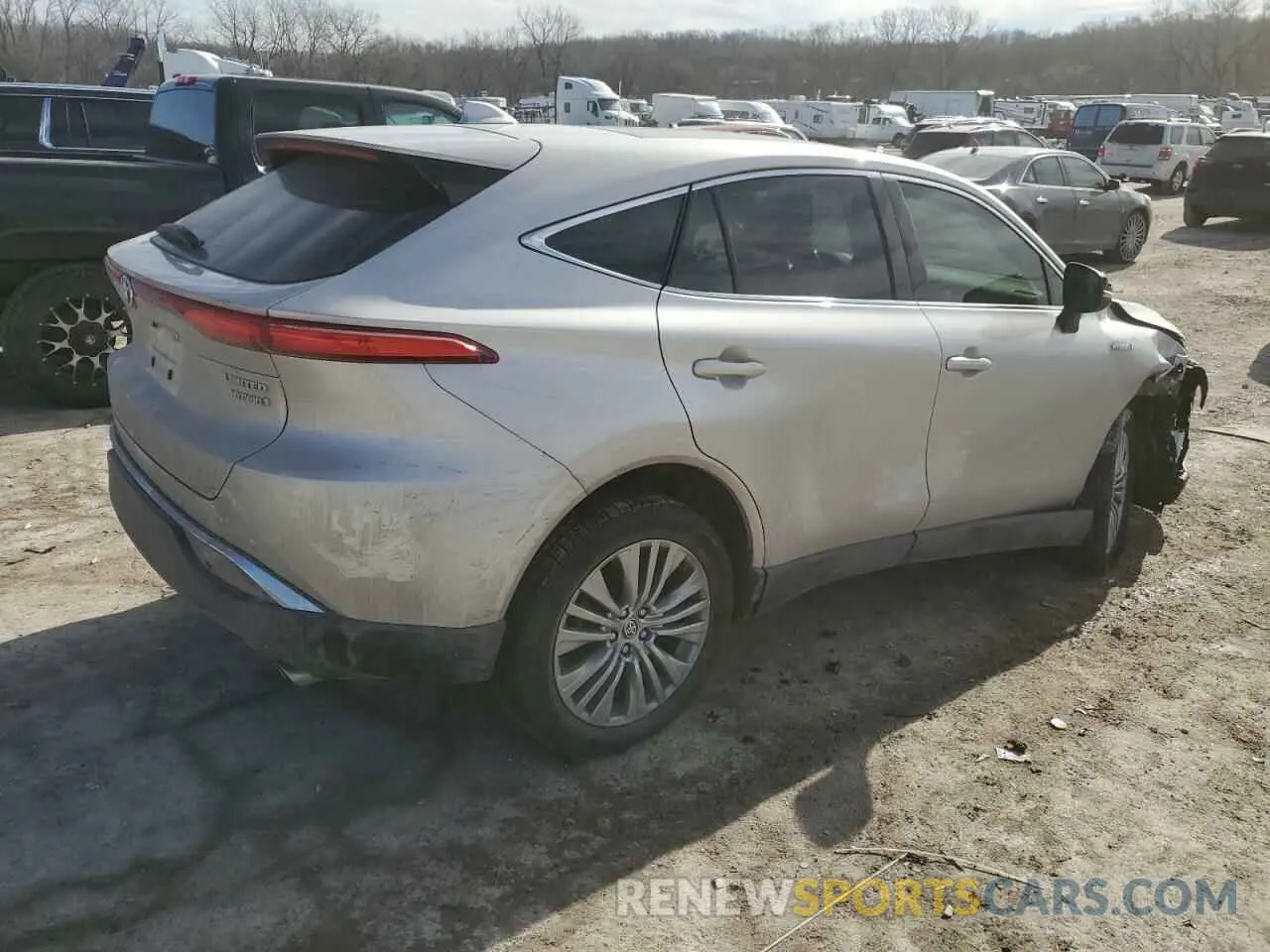 3 Photograph of a damaged car JTEAAAAH5MJ012605 TOYOTA VENZA 2021