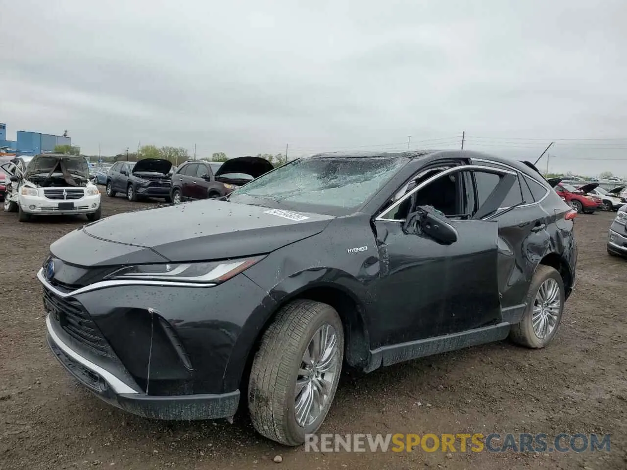 1 Photograph of a damaged car JTEAAAAH5MJ028593 TOYOTA VENZA 2021