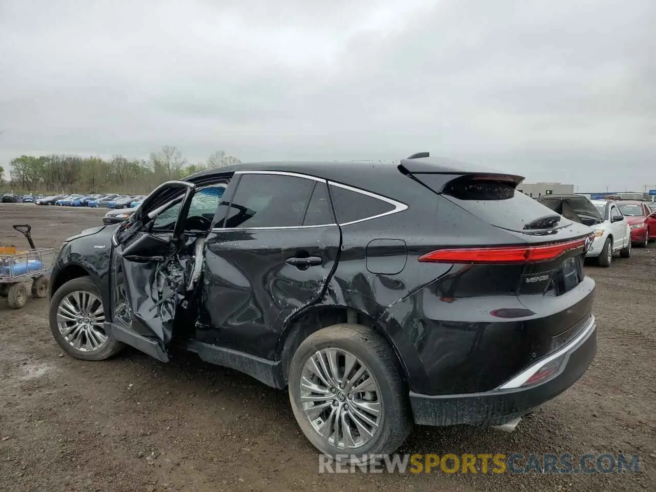 2 Photograph of a damaged car JTEAAAAH5MJ028593 TOYOTA VENZA 2021