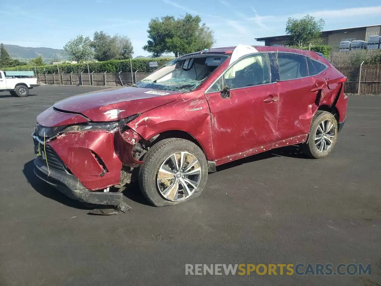 1 Photograph of a damaged car JTEAAAAH5MJ036001 TOYOTA VENZA 2021