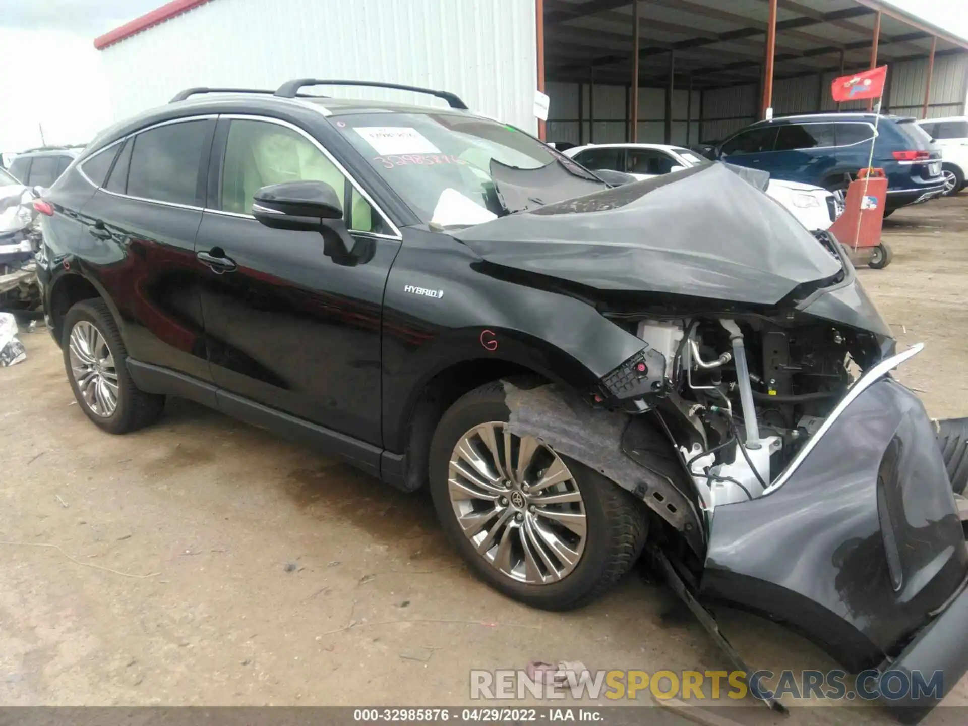 1 Photograph of a damaged car JTEAAAAH5MJ059472 TOYOTA VENZA 2021