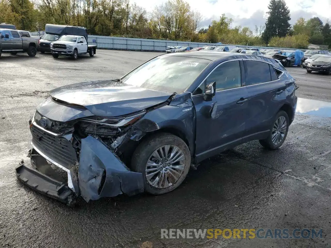 1 Photograph of a damaged car JTEAAAAH5MJ063358 TOYOTA VENZA 2021