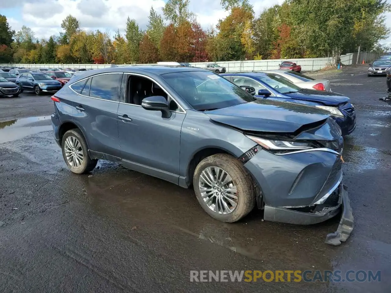4 Photograph of a damaged car JTEAAAAH5MJ063358 TOYOTA VENZA 2021