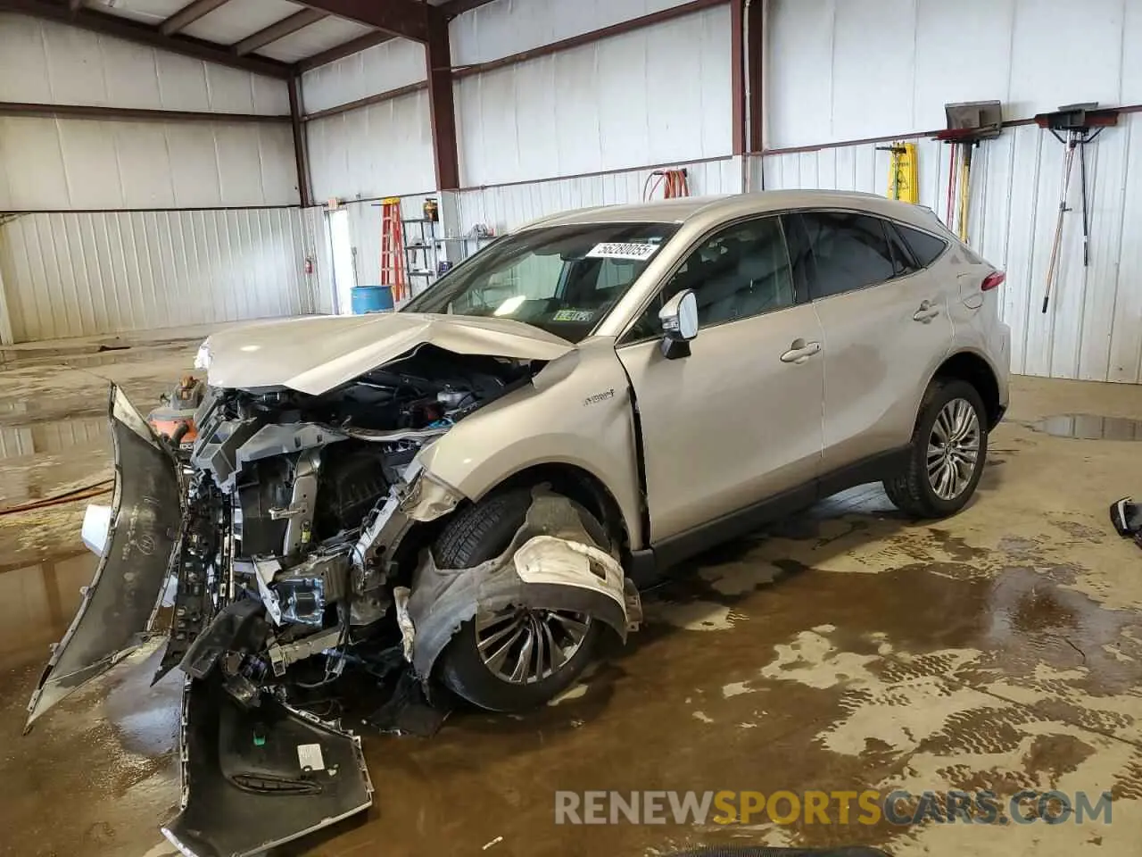 1 Photograph of a damaged car JTEAAAAH6MJ010121 TOYOTA VENZA 2021