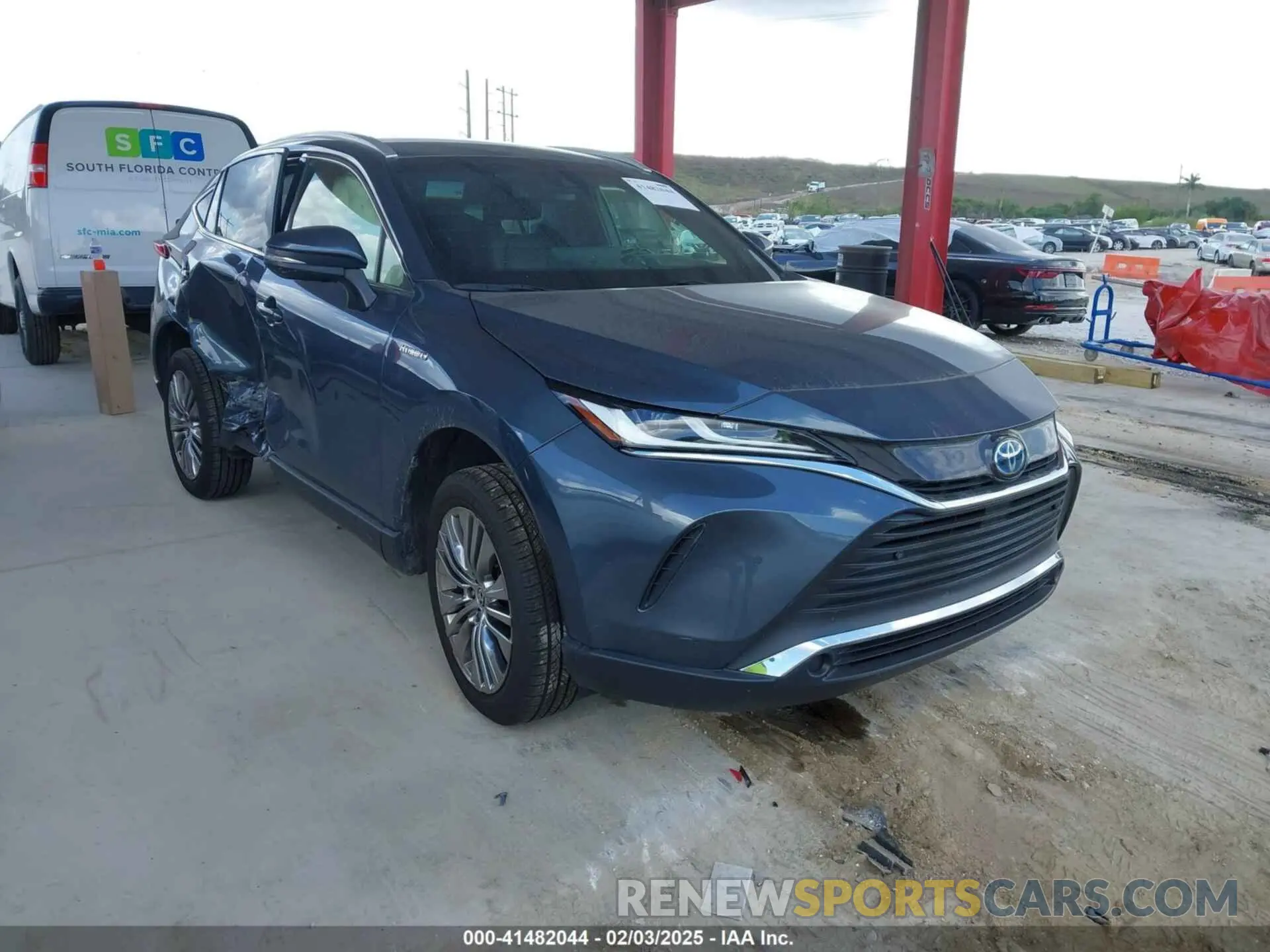 1 Photograph of a damaged car JTEAAAAH6MJ012502 TOYOTA VENZA 2021