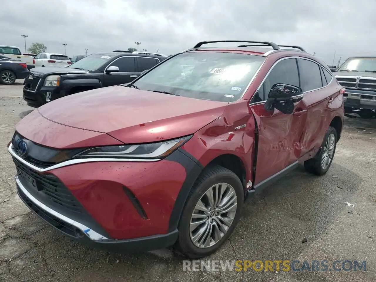 1 Photograph of a damaged car JTEAAAAH6MJ078290 TOYOTA VENZA 2021