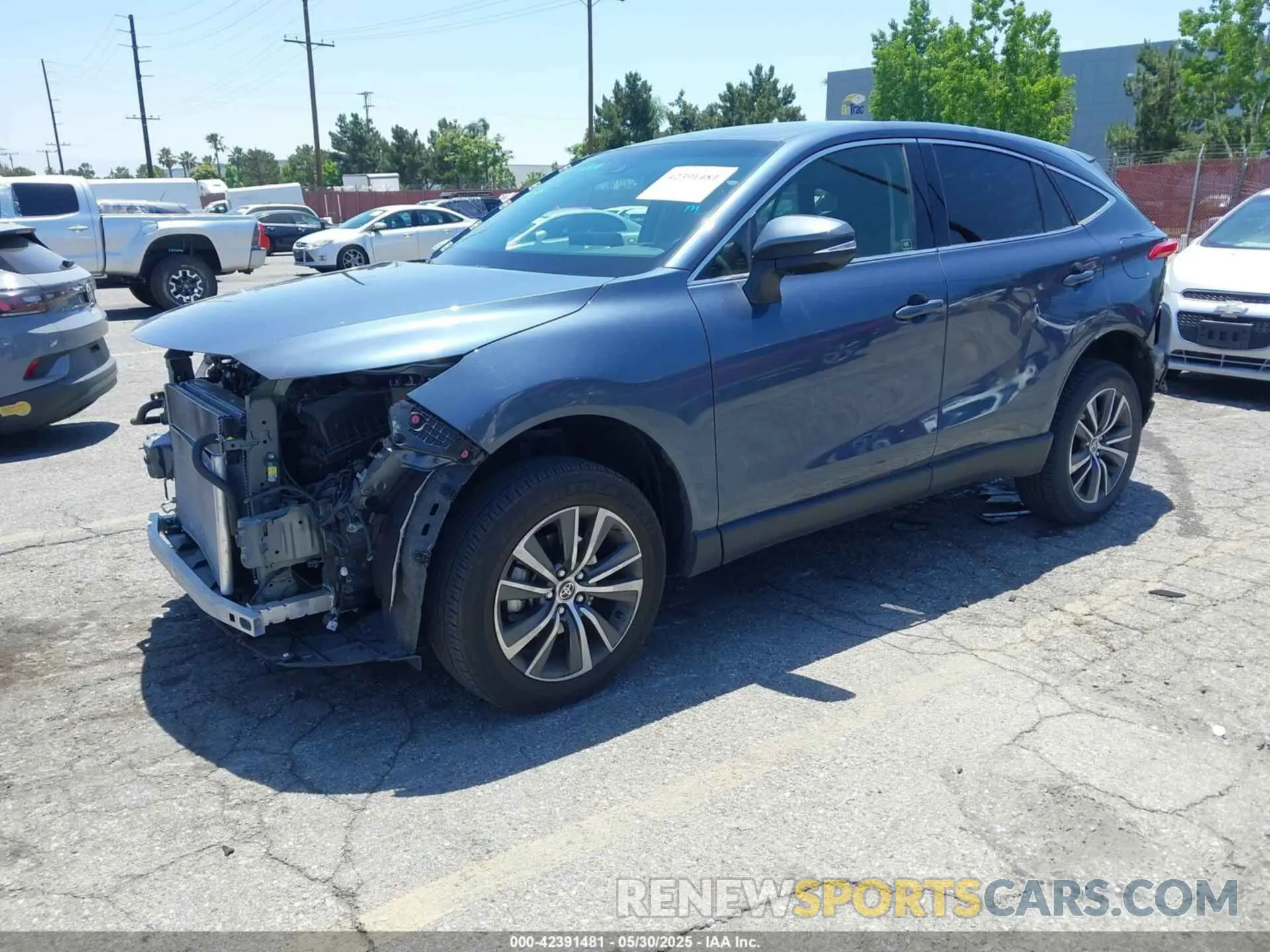2 Photograph of a damaged car JTEAAAAH6MJ078452 TOYOTA VENZA 2021