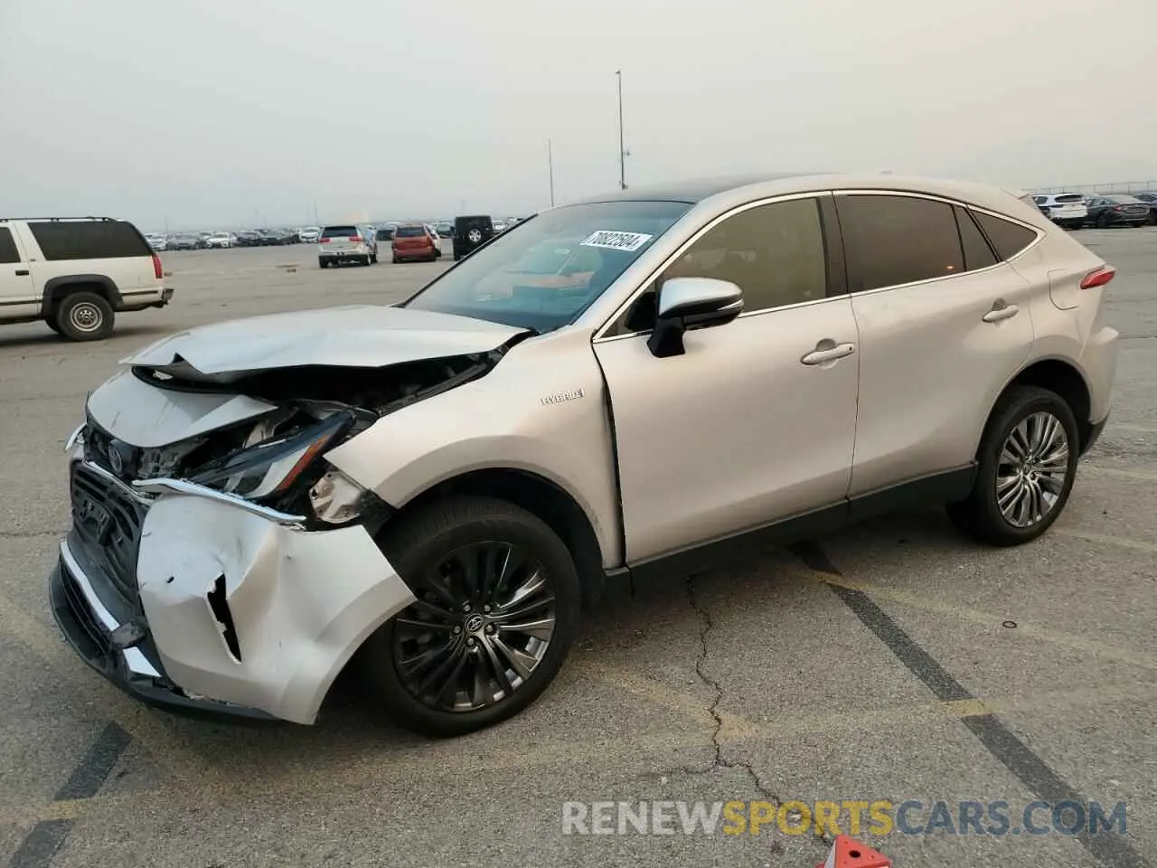 1 Photograph of a damaged car JTEAAAAH7MJ001878 TOYOTA VENZA 2021