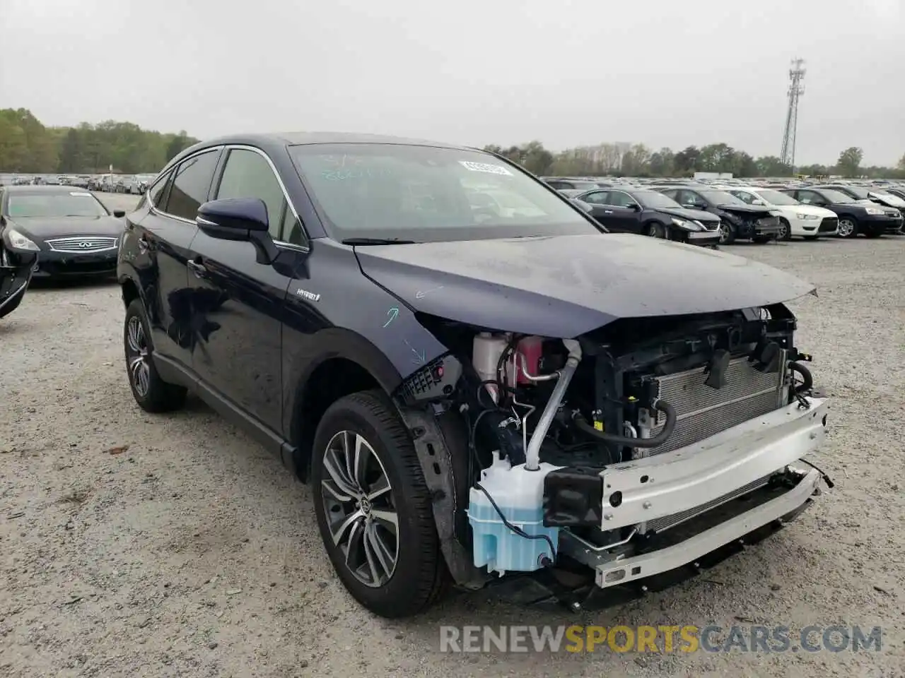 1 Photograph of a damaged car JTEAAAAH7MJ014288 TOYOTA VENZA 2021