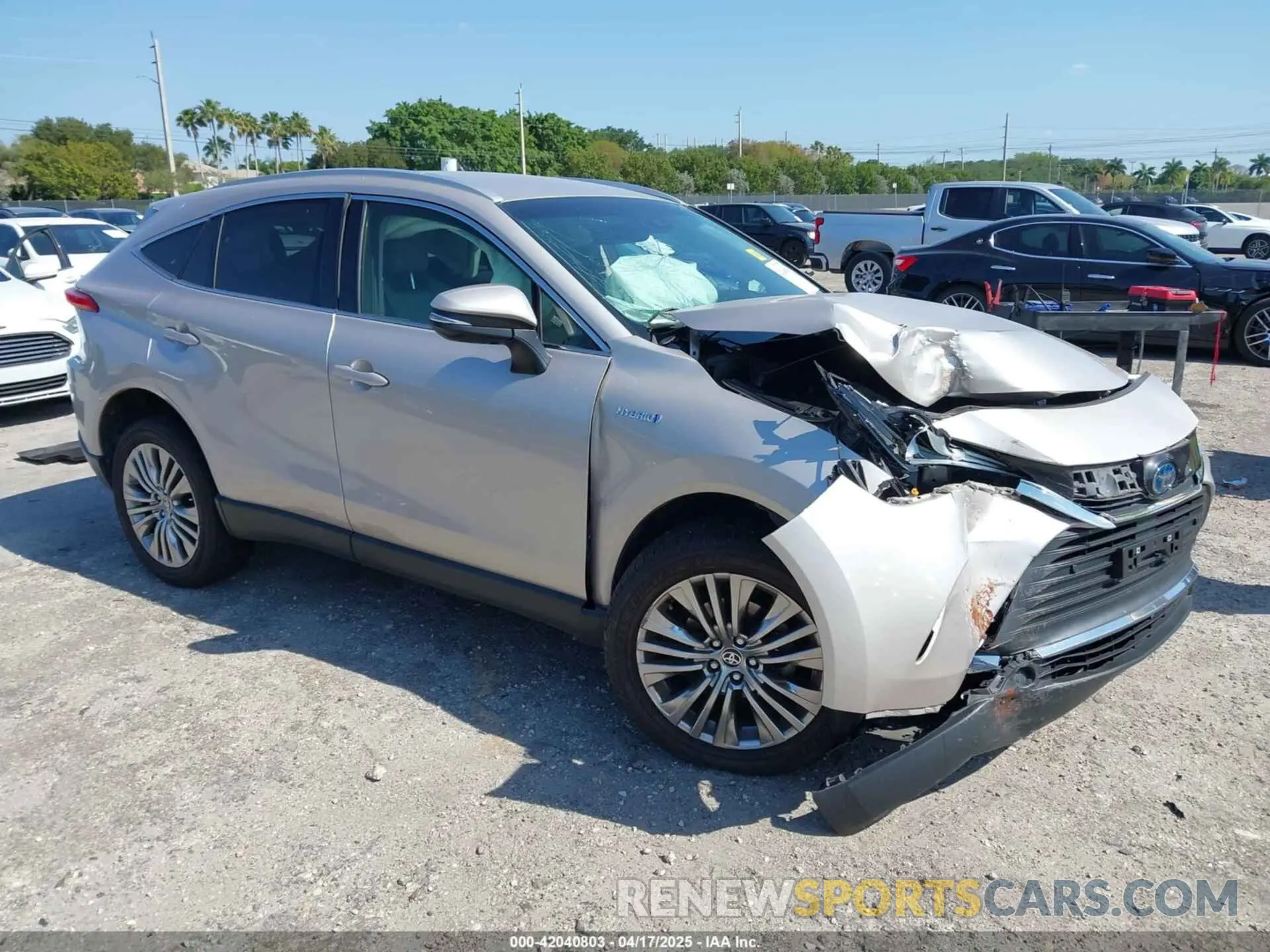 1 Photograph of a damaged car JTEAAAAH7MJ018650 TOYOTA VENZA 2021