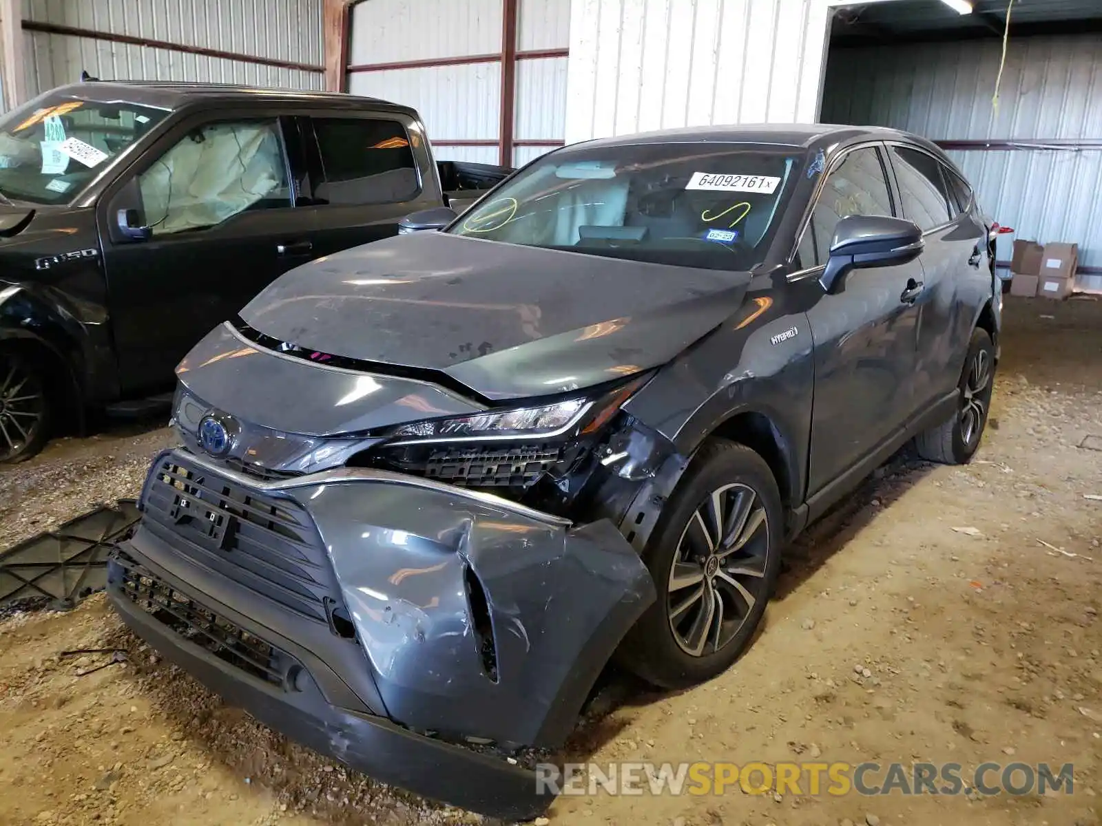 2 Photograph of a damaged car JTEAAAAH7MJ022035 TOYOTA VENZA 2021