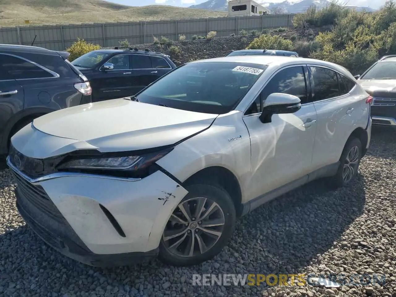1 Photograph of a damaged car JTEAAAAH7MJ031219 TOYOTA VENZA 2021