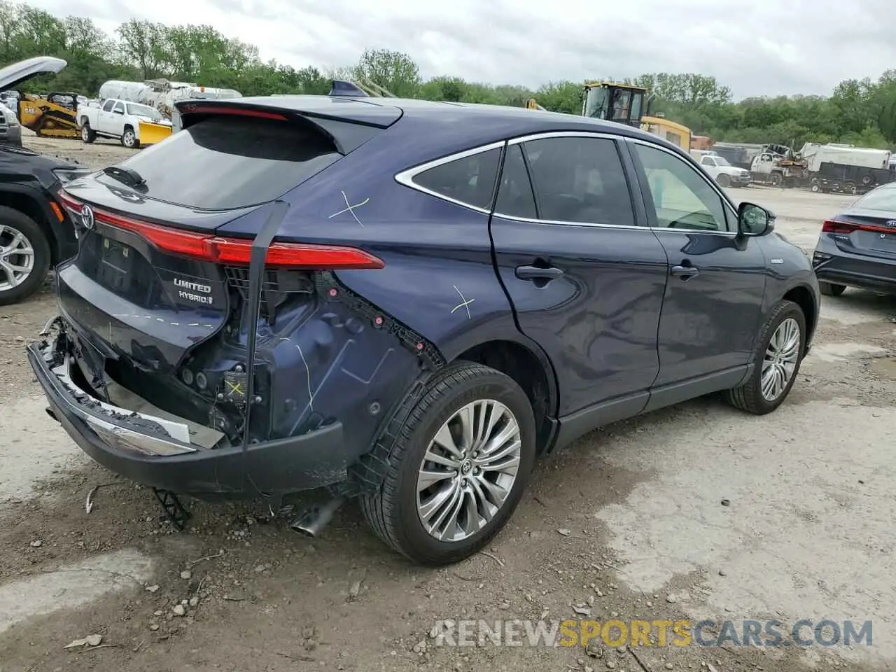 3 Photograph of a damaged car JTEAAAAH7MJ045122 TOYOTA VENZA 2021