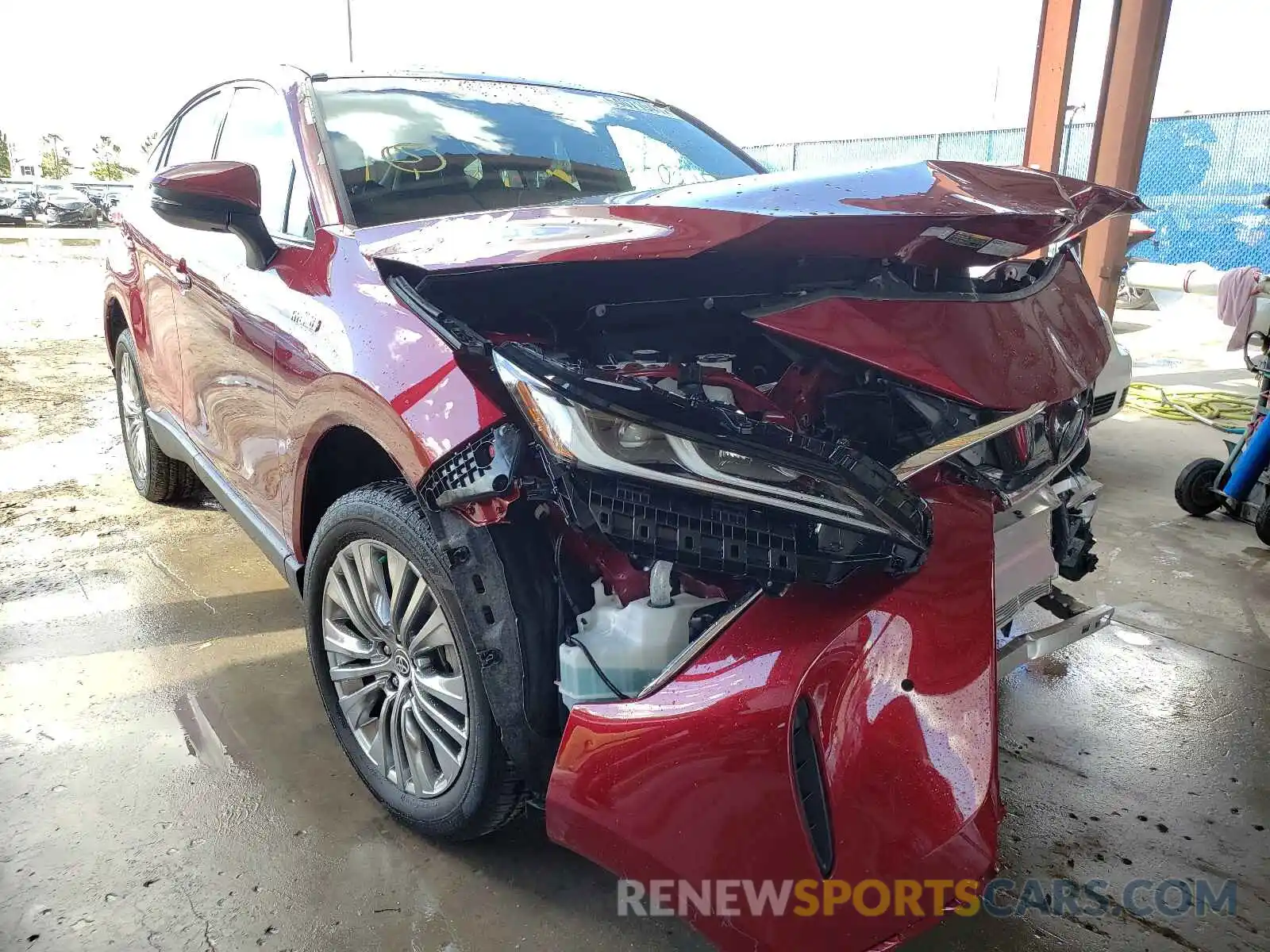 1 Photograph of a damaged car JTEAAAAH7MJ045668 TOYOTA VENZA 2021