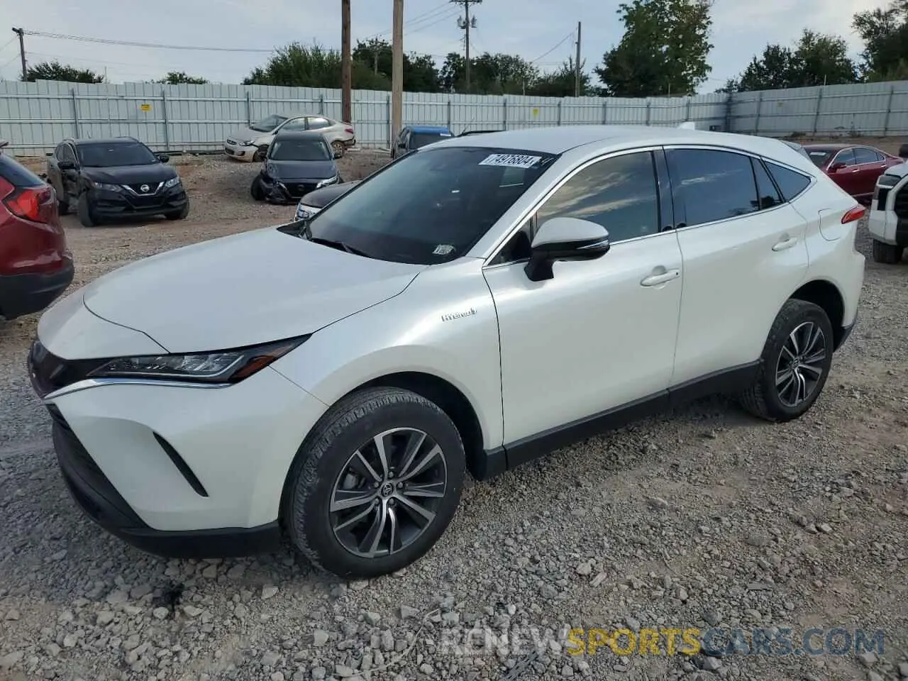 1 Photograph of a damaged car JTEAAAAH7MJ050272 TOYOTA VENZA 2021