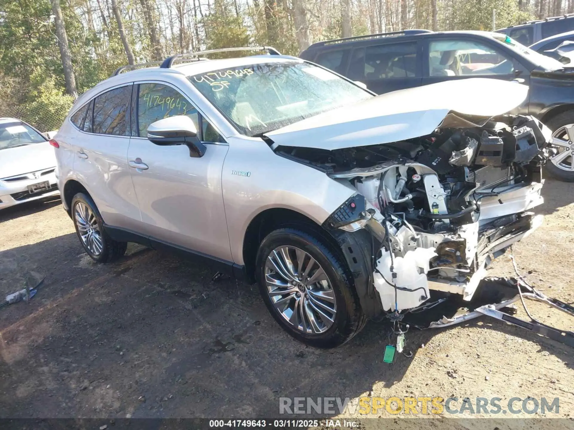 1 Photograph of a damaged car JTEAAAAH7MJ080369 TOYOTA VENZA 2021