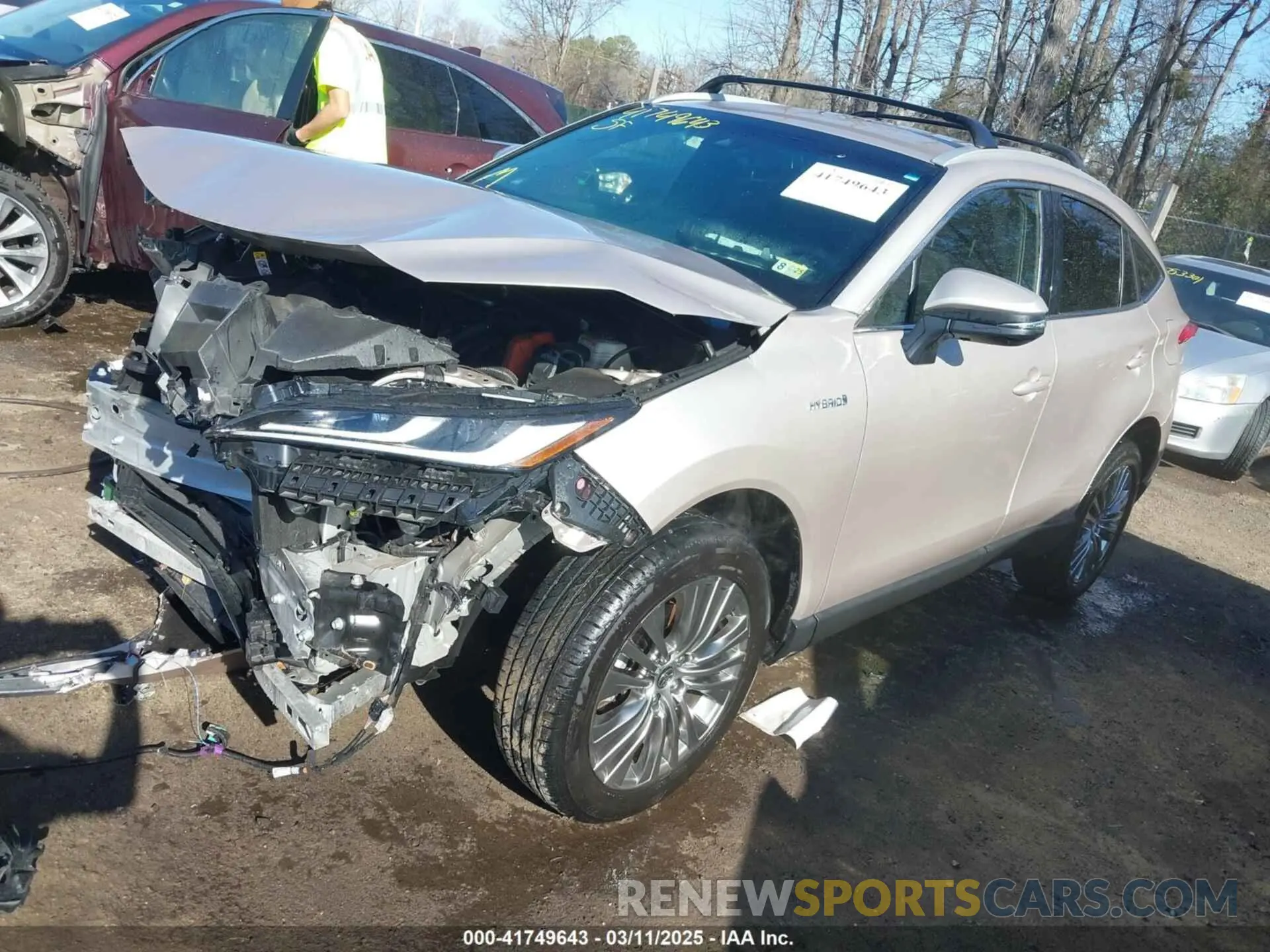 2 Photograph of a damaged car JTEAAAAH7MJ080369 TOYOTA VENZA 2021