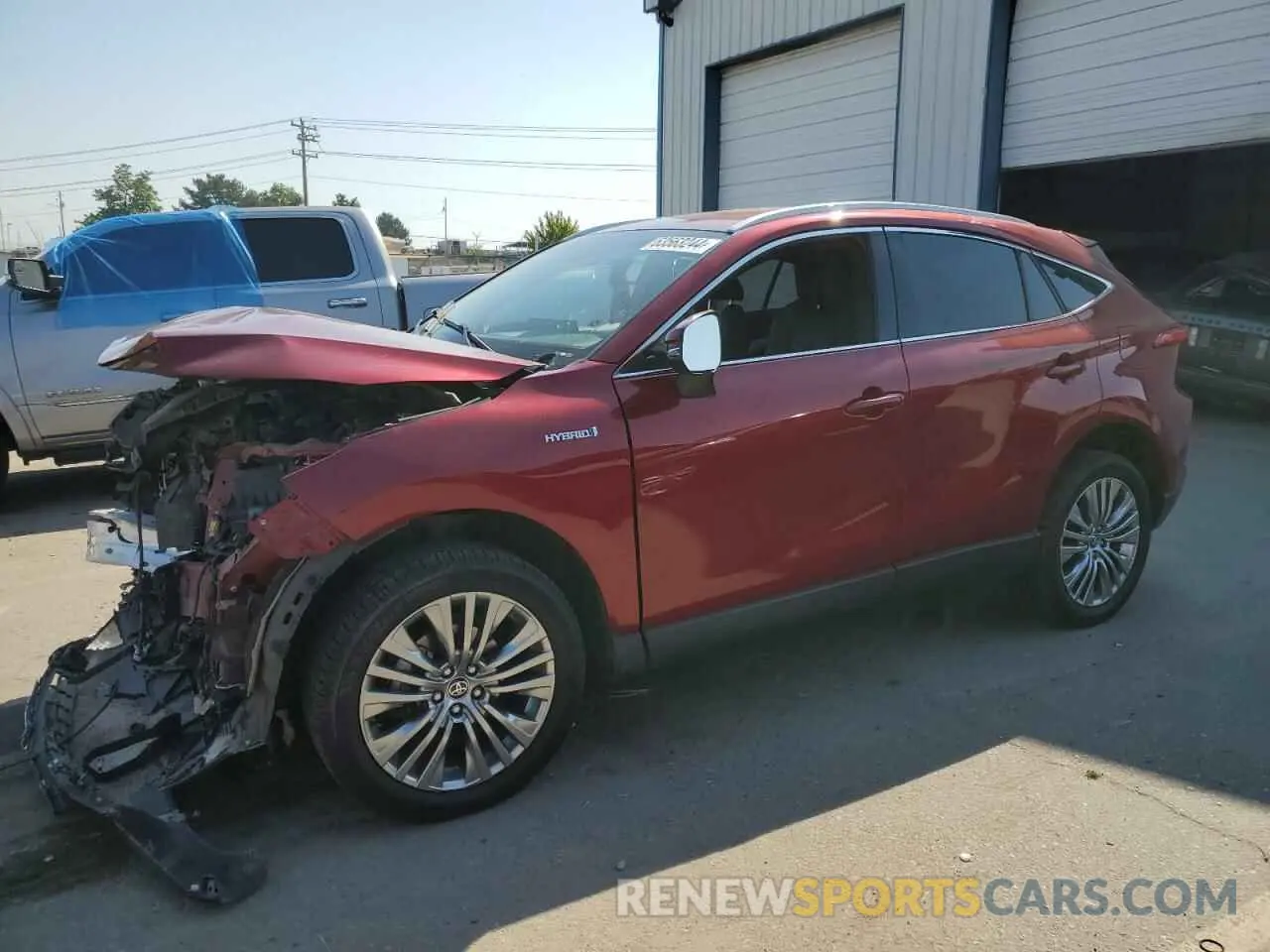 1 Photograph of a damaged car JTEAAAAH7MJ081599 TOYOTA VENZA 2021