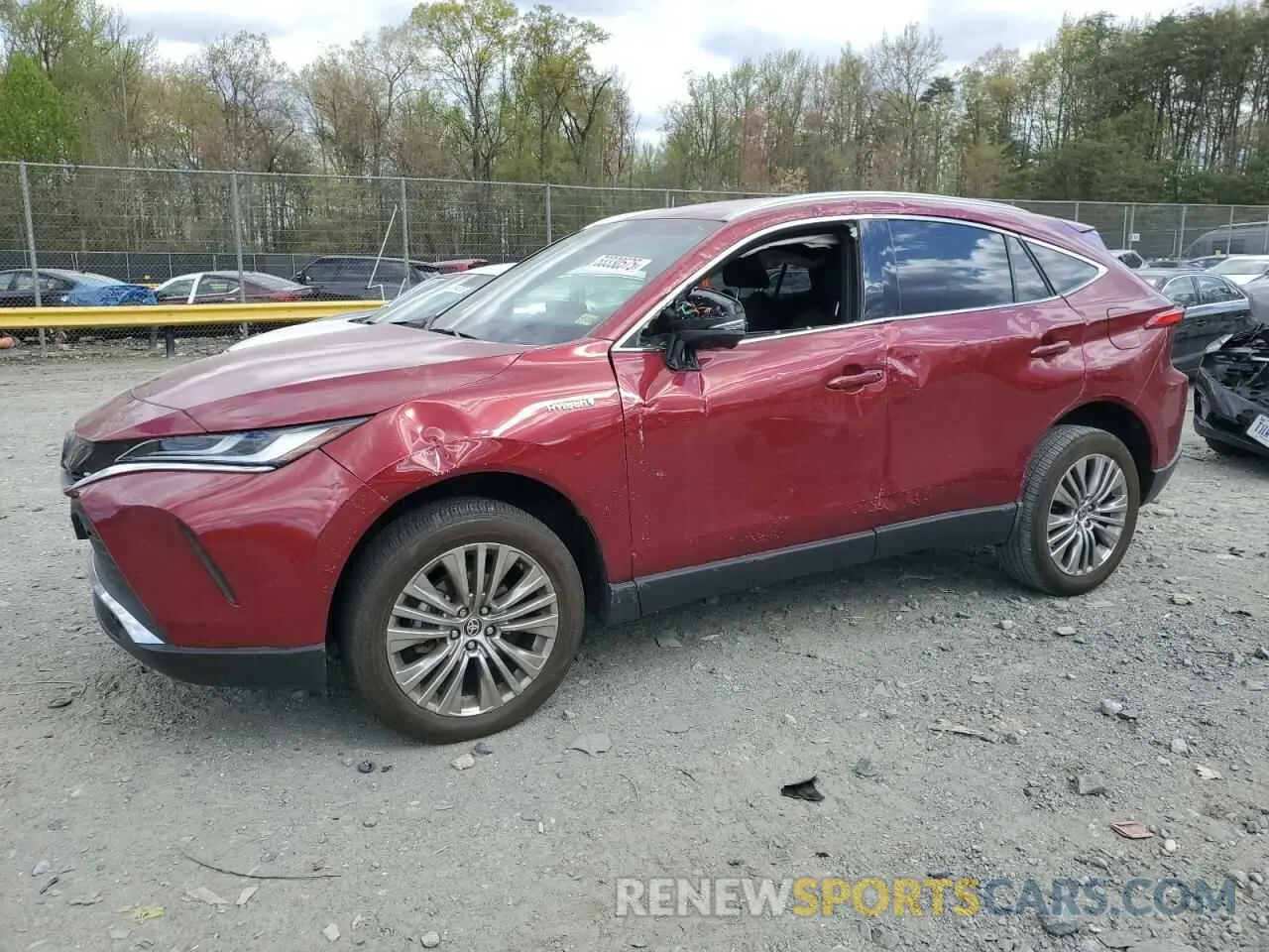 1 Photograph of a damaged car JTEAAAAH7MJ085779 TOYOTA VENZA 2021