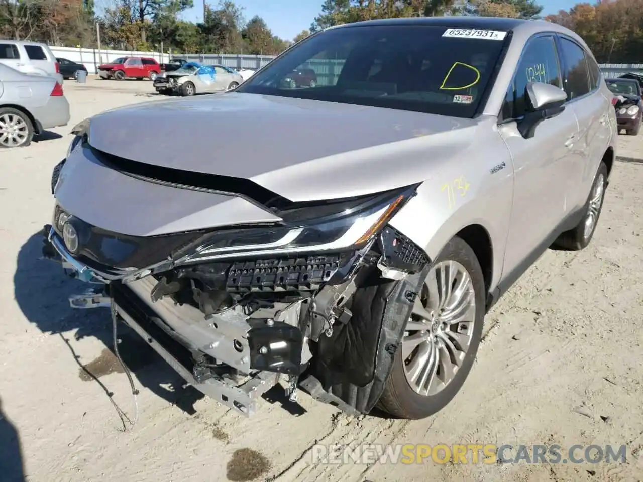 2 Photograph of a damaged car JTEAAAAH8MJ020102 TOYOTA VENZA 2021