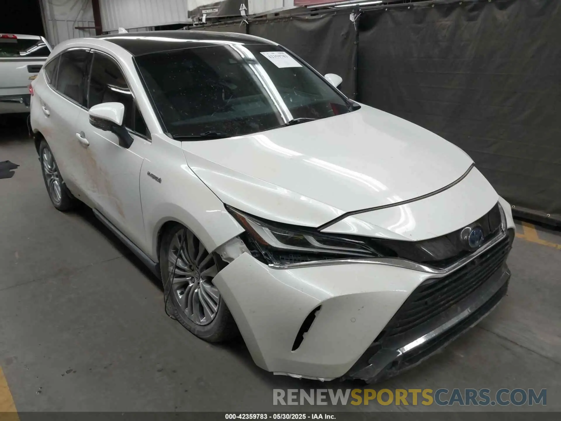 1 Photograph of a damaged car JTEAAAAH8MJ022884 TOYOTA VENZA 2021