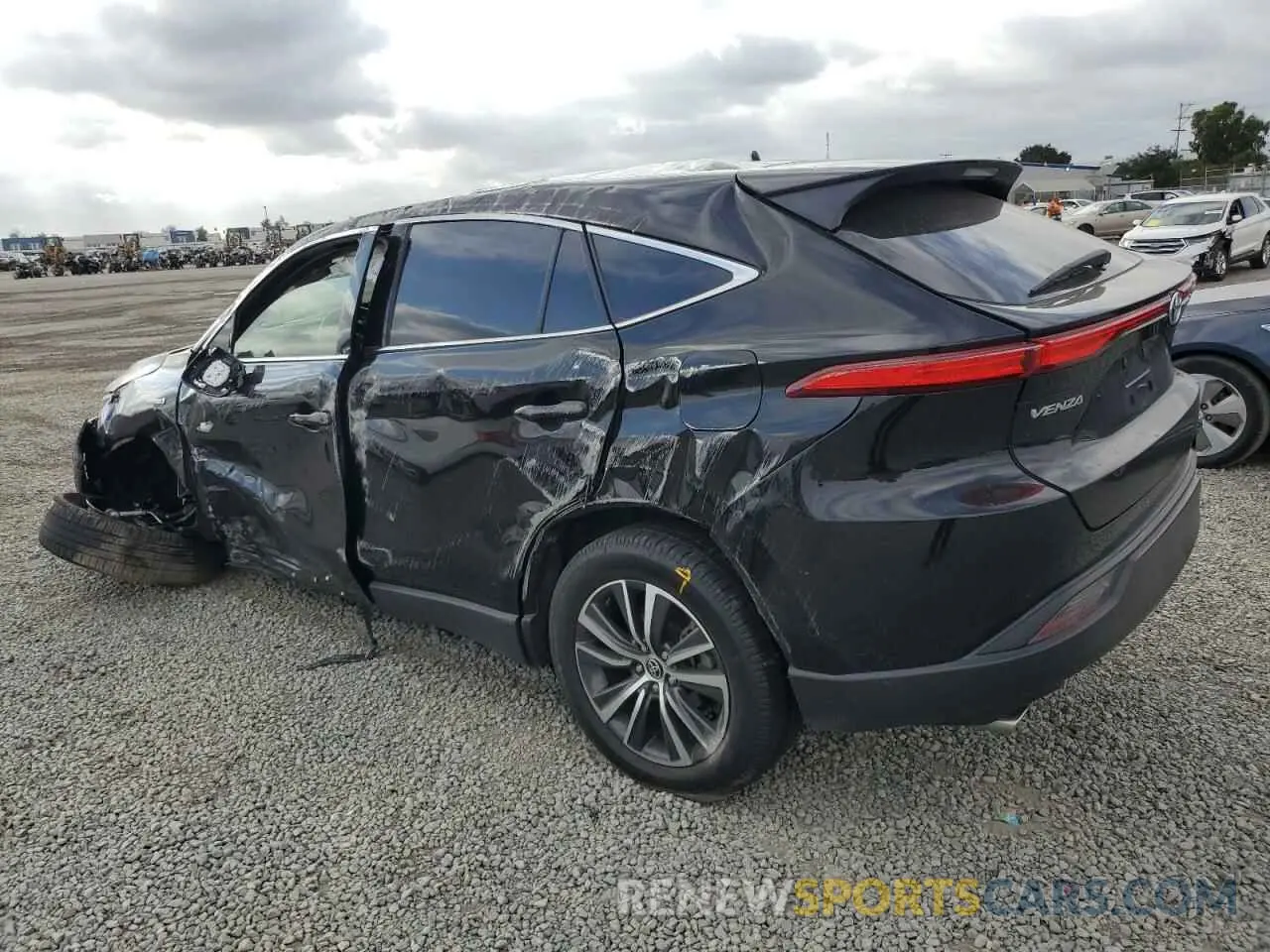 2 Photograph of a damaged car JTEAAAAH8MJ027891 TOYOTA VENZA 2021