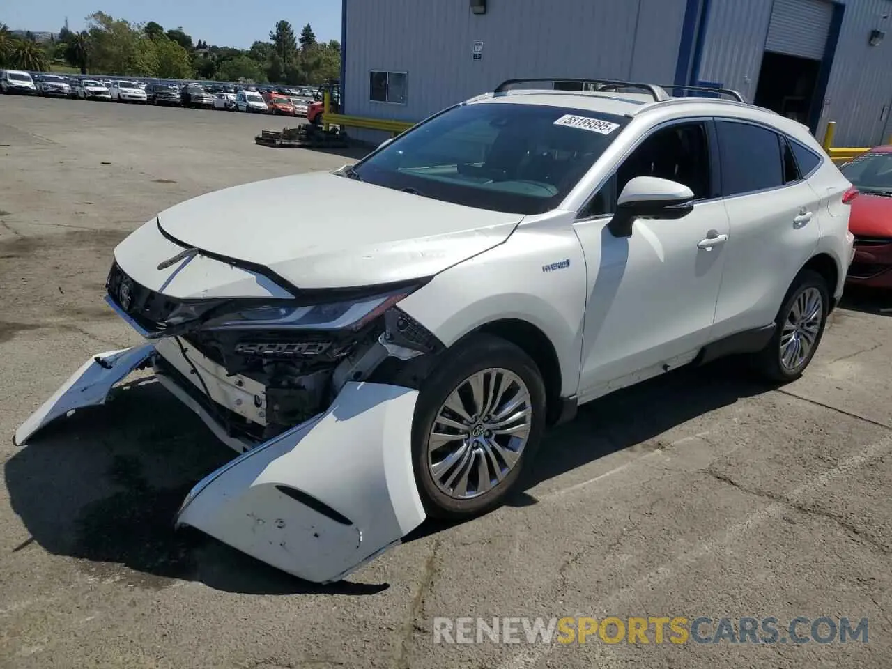 1 Photograph of a damaged car JTEAAAAH8MJ083815 TOYOTA VENZA 2021