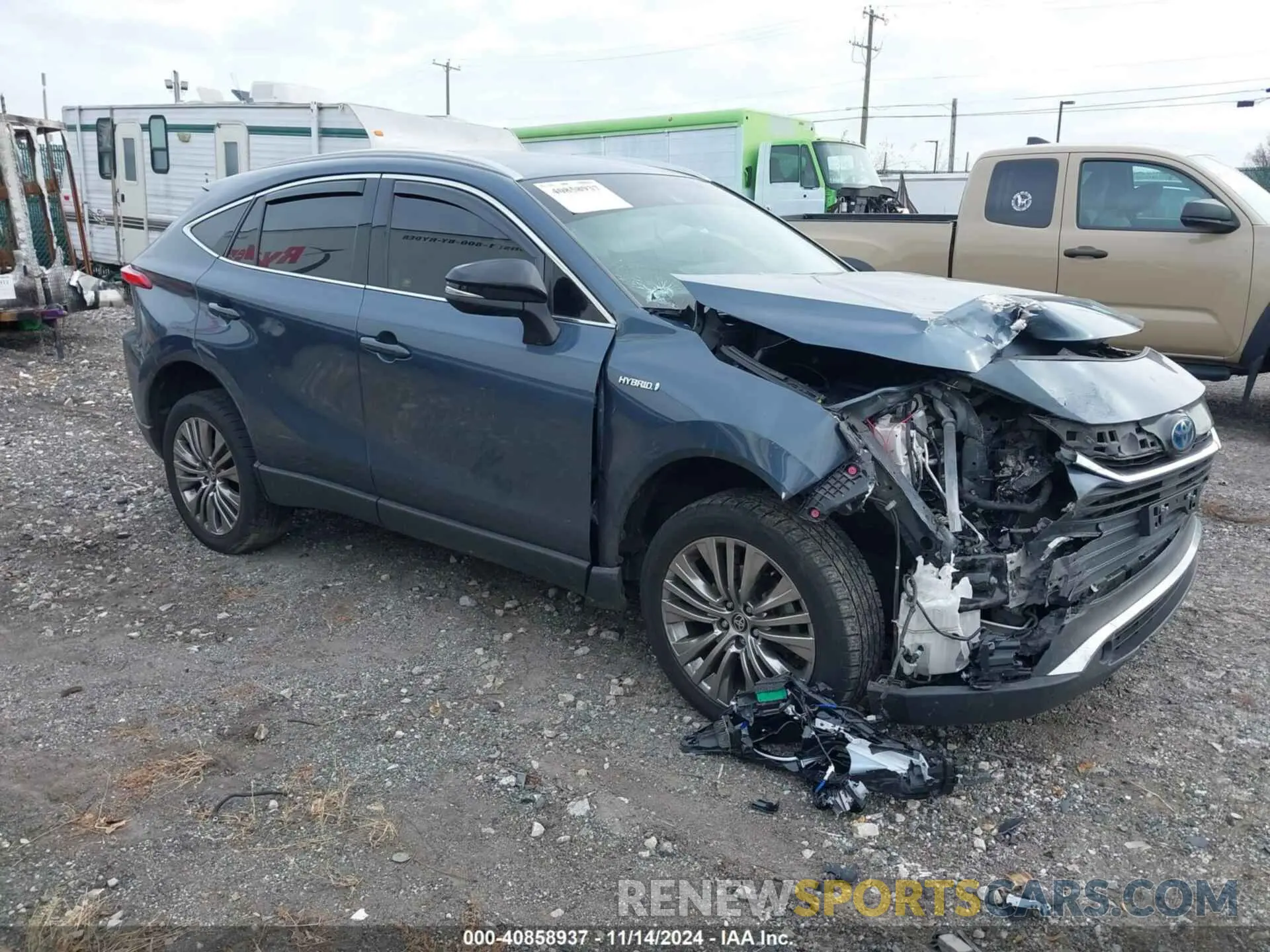 1 Photograph of a damaged car JTEAAAAH8MJ086682 TOYOTA VENZA 2021