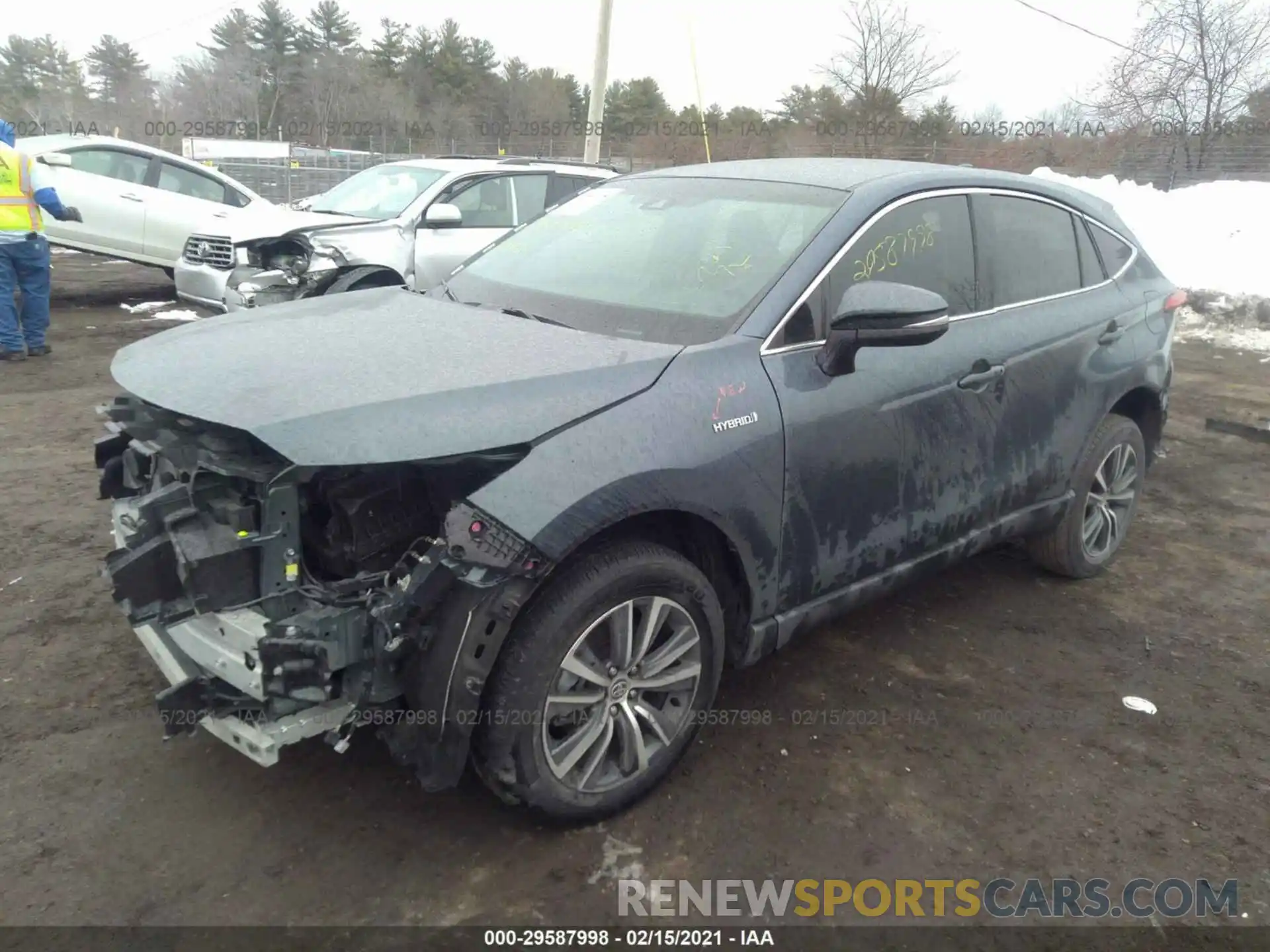 2 Photograph of a damaged car JTEAAAAH9MJ008699 TOYOTA VENZA 2021