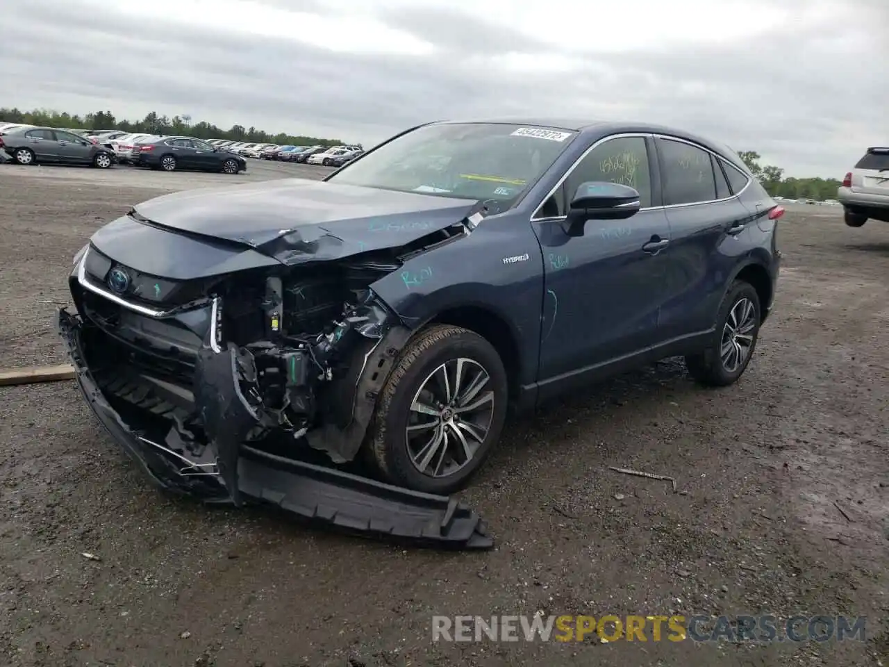 2 Photograph of a damaged car JTEAAAAH9MJ034381 TOYOTA VENZA 2021